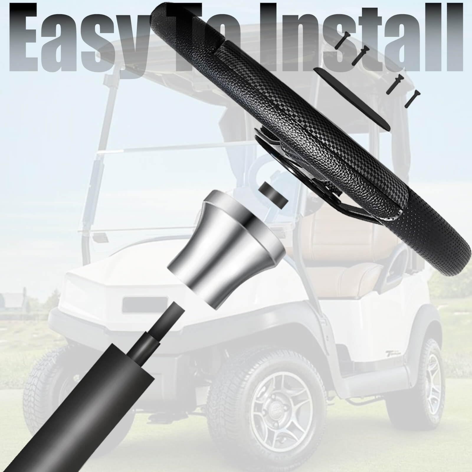 Leapgomax Club Car Precedent Steering Wheel Adapter Golf Cart Steering Wheel Adapter For Golf Cart Club Car Precedent 2004 Up (S