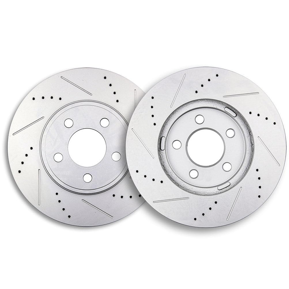 ECCPP 54103 2pcs Front Vented Disc Brake Rotors 305mm Fit For Ford For Crown Victoria 2003-2011,For Lincoln Town Car 2003-2011,F