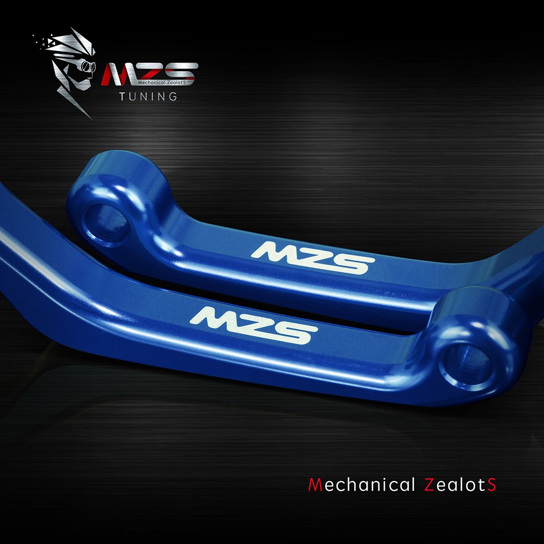 Mzs Blue Dirt Bike And Atv Brake Clutch Levers Compatible With Wr250R 07-20 / Wr250X 07-17 / Xt250 08-22 / Xt250X 06-17 / Ttr125