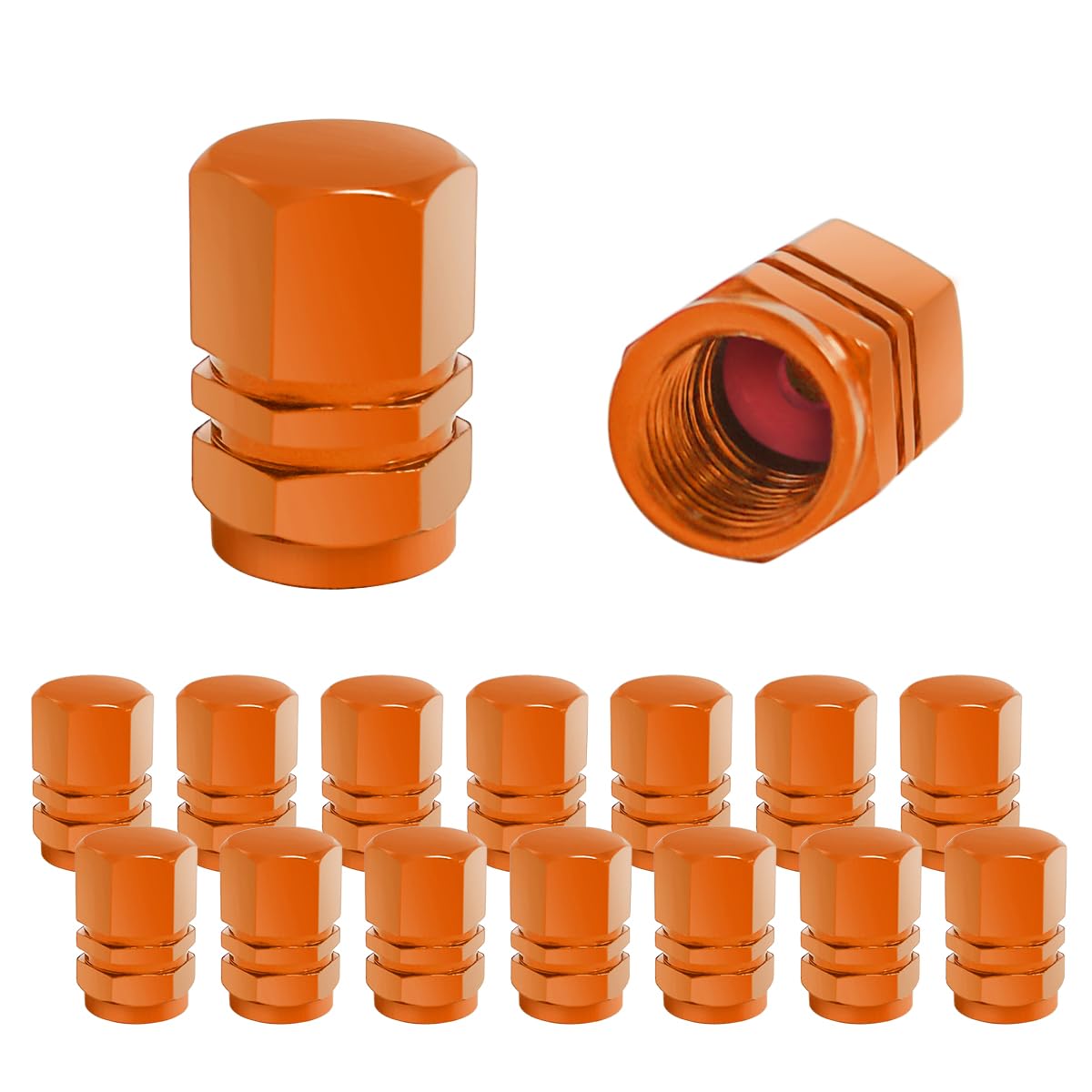 Fekey&Jf 16 Pcs Car Tire Valve Stem Caps, Waterproof Airtight Car Wheel Tire Valve Stem Covers Universal For Cars, Bicycles, Tru