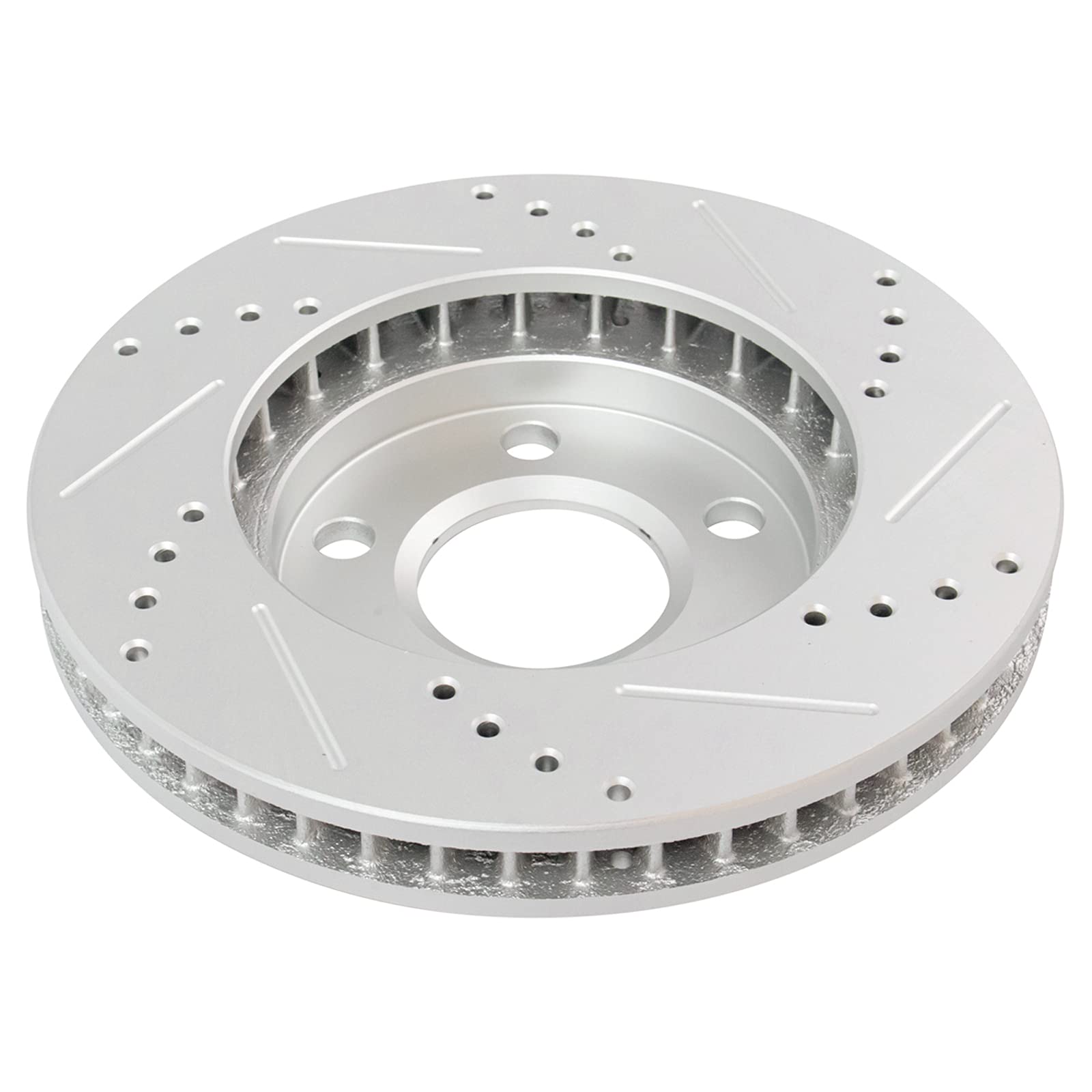 Trq Front Performance Brake Rotor Drilled Slotted Pair Set For 88 / Bonneville/Century/Grand Prix/Intrigue/Lesabre/Montana/Regal