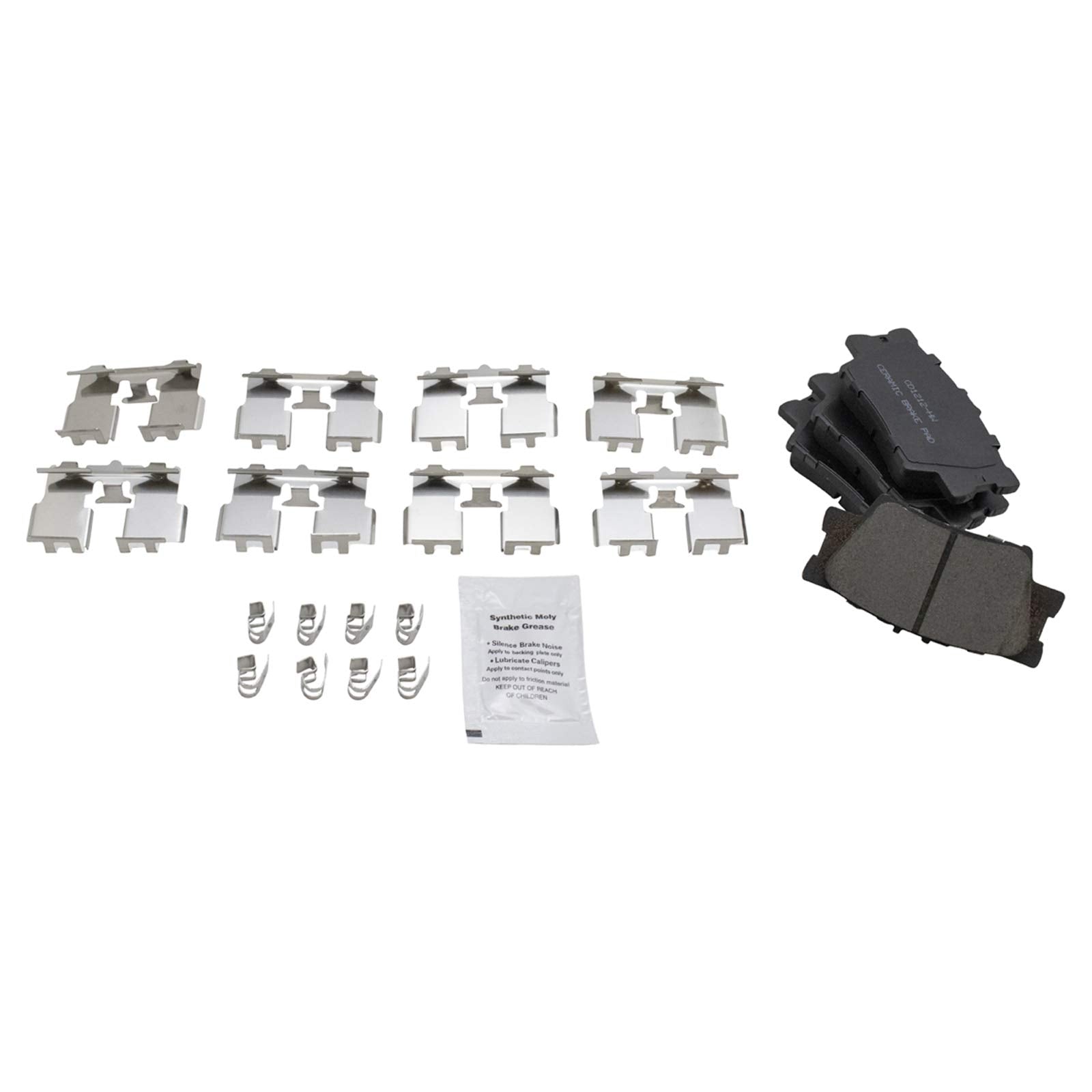 Trq Rear Posi Ceramic Brake Pad & Rotor Kit For Lexus Hs250H Toyota Rav4