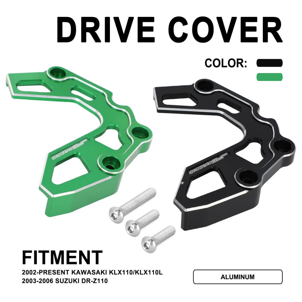 Dirt Bike Front Sprocket Guard Chain Cover Cnc Chain Sprocket Cover Protector Aluminum For Klx110/Klx110L 2002-2023 Drz110 2003-