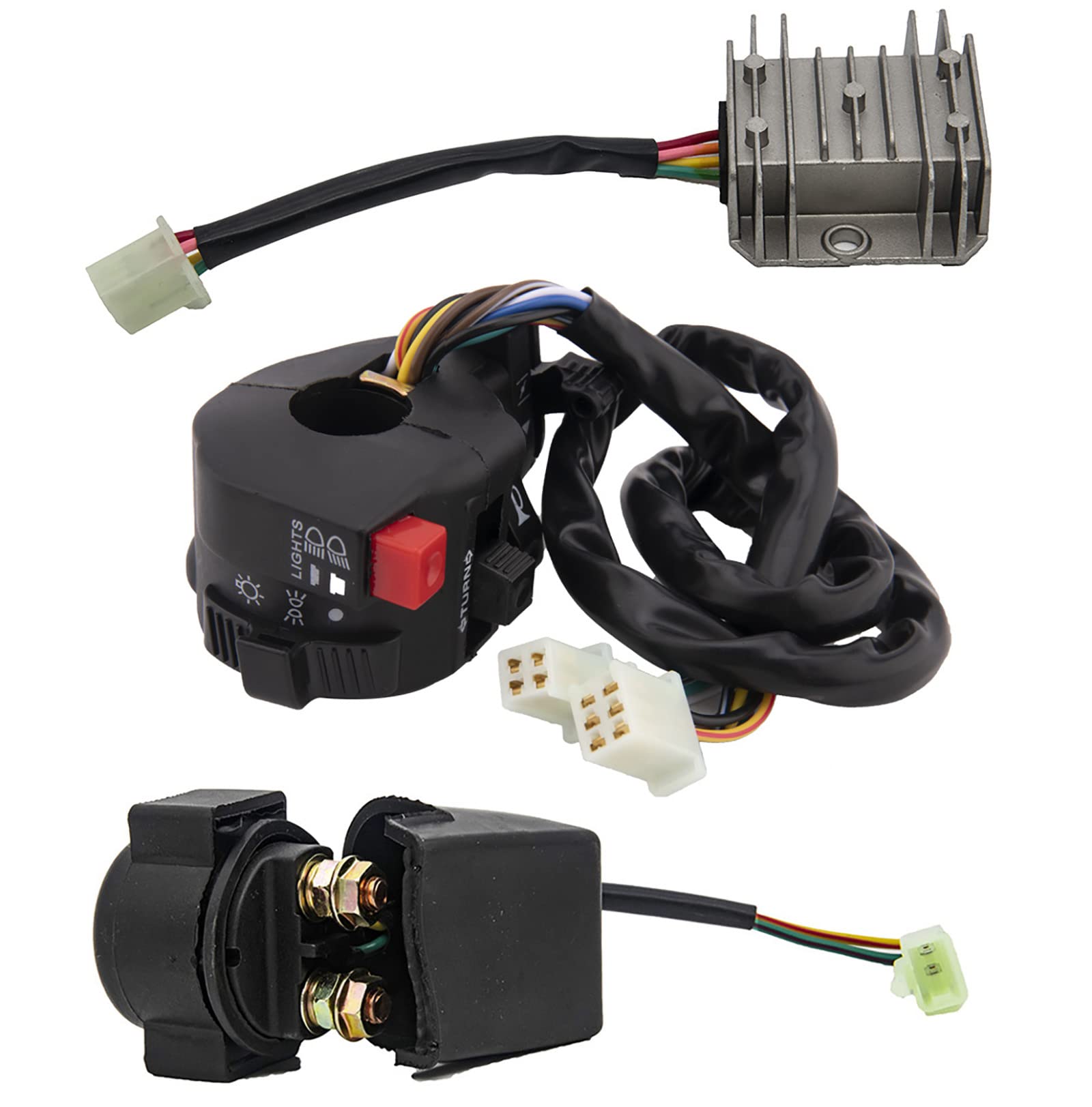 KAKO Complete Wiring Harness Kit for ATV Quad 150CC-250CC - Copper, Model 6057-GY6150CC