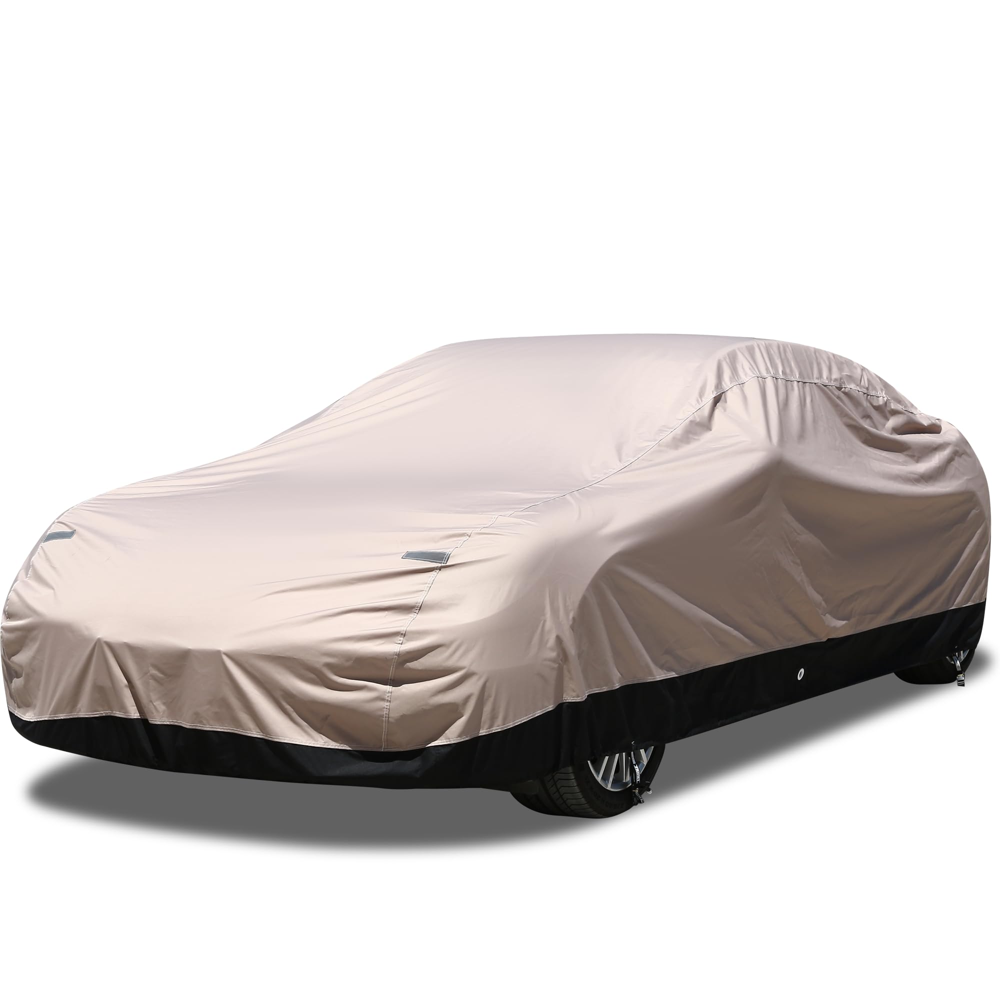 Coverado Car Cover Waterproof All Weather, Outdoor Car Cover With Locking Cable, Car Cover For Coupe Sport Car, Rain Snow Uv Pro