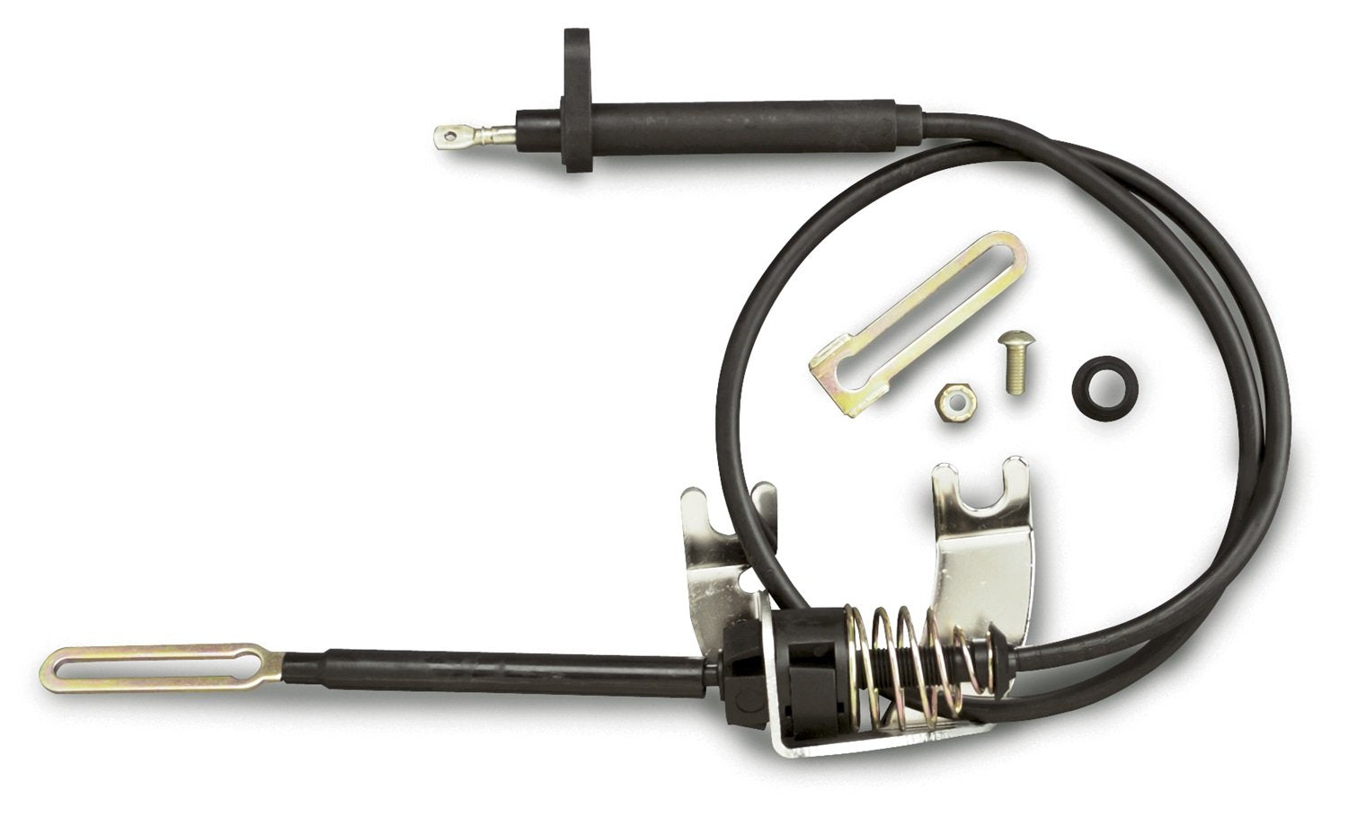 Lokar Kd-2350U Stainless Steel Kickdown Bracket Kit With Black Housing For Gm 350 Transmission