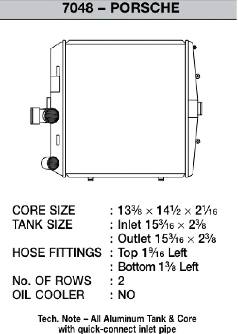 Csf 7048 High Performance Radiator
