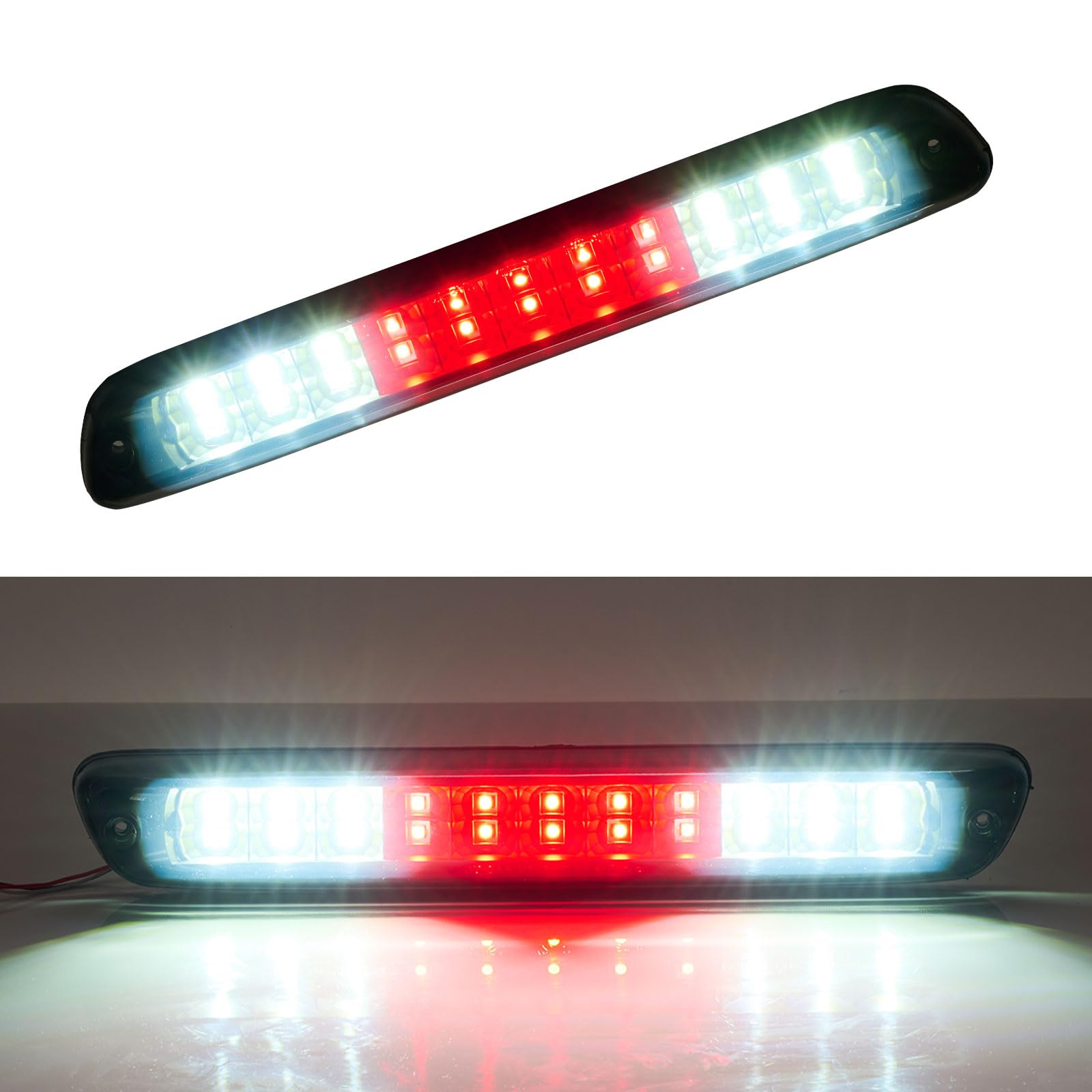 Cxdar Third 3Rd Brake Light Led For 2004-2012 Chevy Colorado, High Mount Rear Brake Lights Assembly For 04-12 Gmc Canyon, Waterp