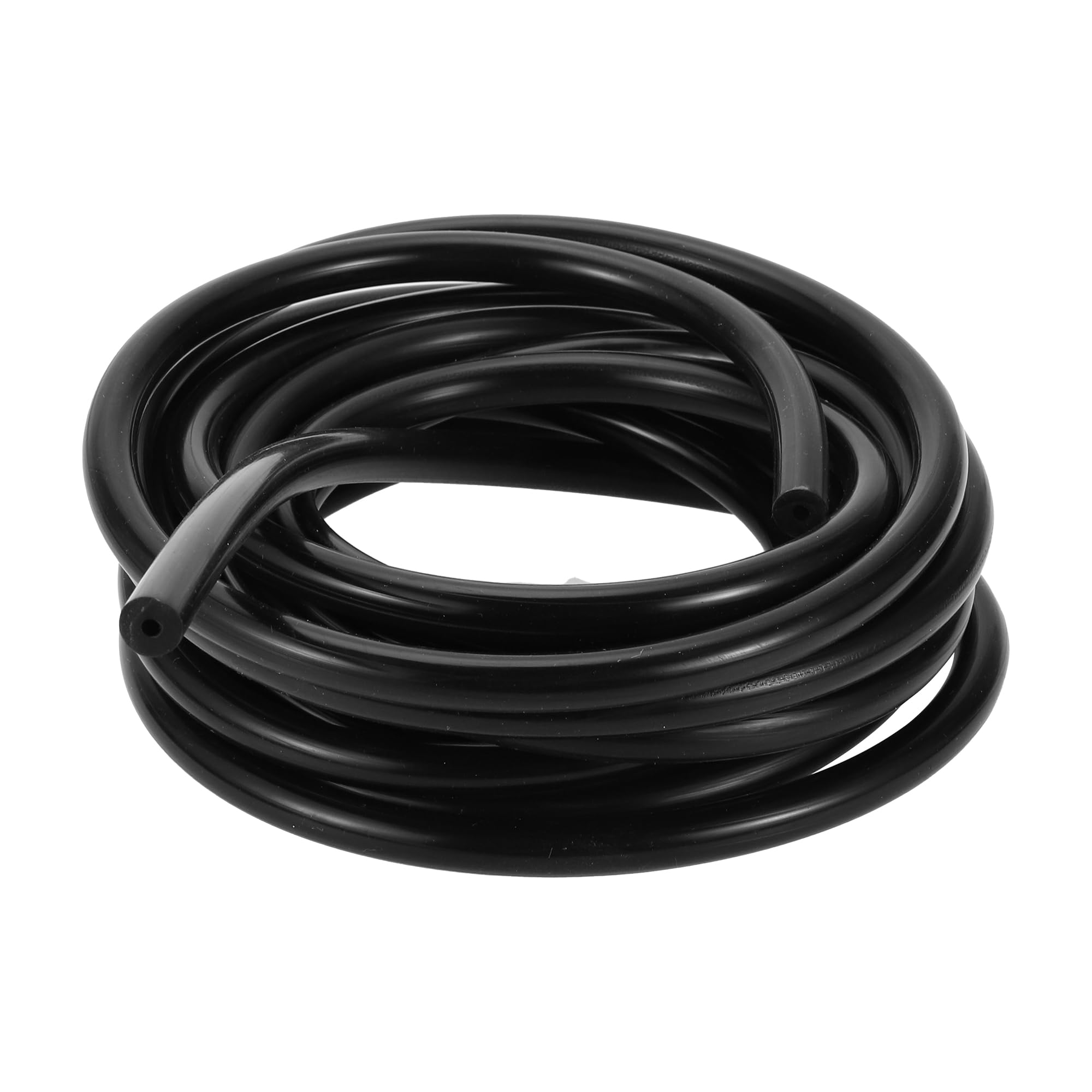 Hihaha Silicone Vacuum Tubing Hose Automotive Vacuum Line High Temperature 16.4FT 1/8'' 3mm ID 3.5mm Thickness 1 Pc Black
