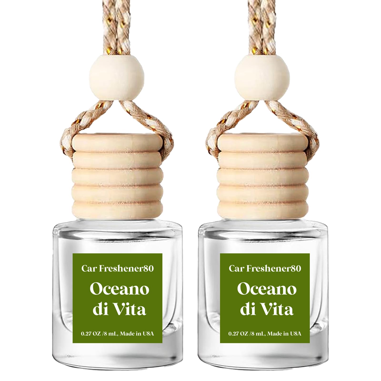 Car Air Freshener Hanging, Essential Oil Diffuser For Car, Long Lasting Air Freshener For Women, Made In Usa