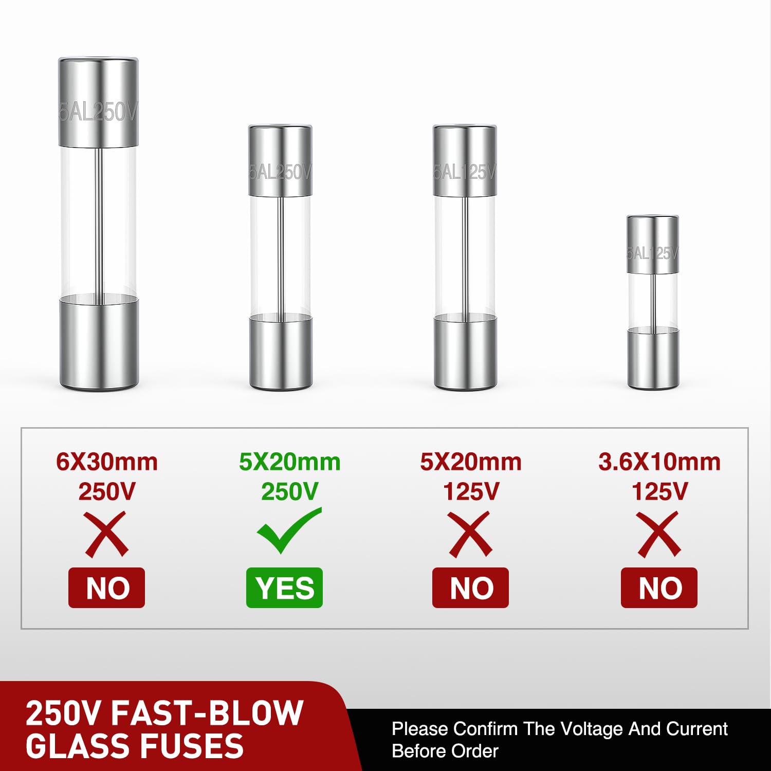 Nilight 150Pcs Fast Blow Glass Fuses With 10Pcs 5X20Mm Inline Holder Screw Type16Awg 250V 0.1A 0.2A 0.25A 0.5A 1A 1.5A 2A 3A 4A