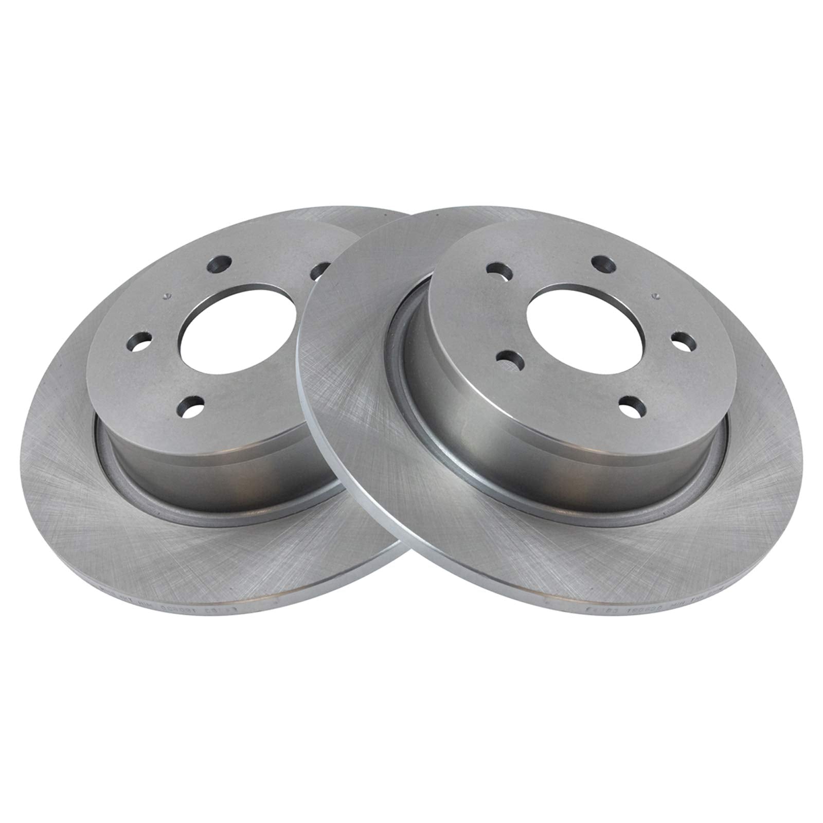 Trq Rear Brake Pad & Rotor Kit Brake Pads Brake Rotor Semi-Metallic Compatible With 2013-2018 Ford C-Max 2013-2016 Escape 2014-2