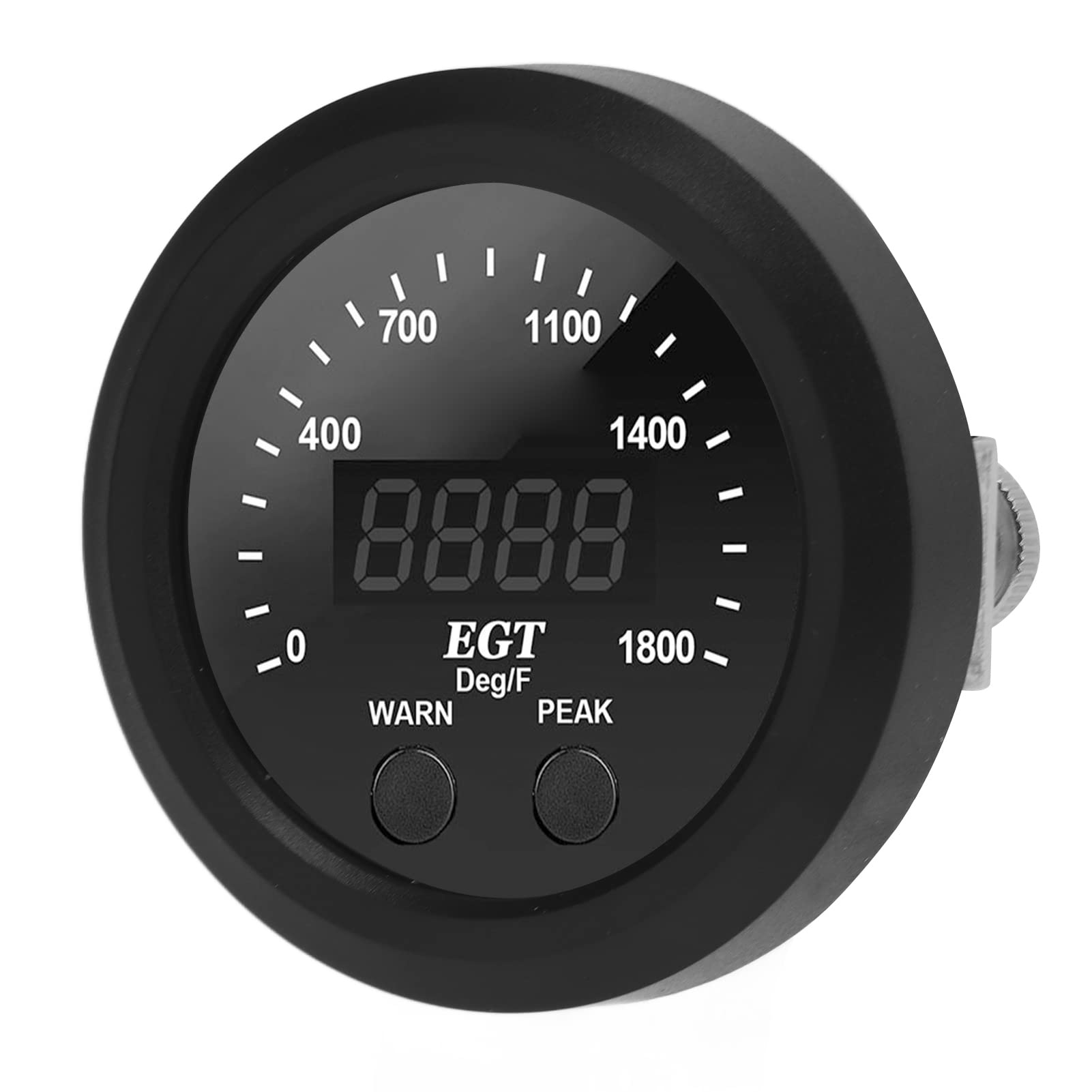 Allsor Egt Gauge, 1800F Pyrometer Exhaust Gas Temperature Meter Ultra Thin Red Led Auto Egt Display Anti Vibration Egt Sensor Kit For Diesel Truck Defult Default