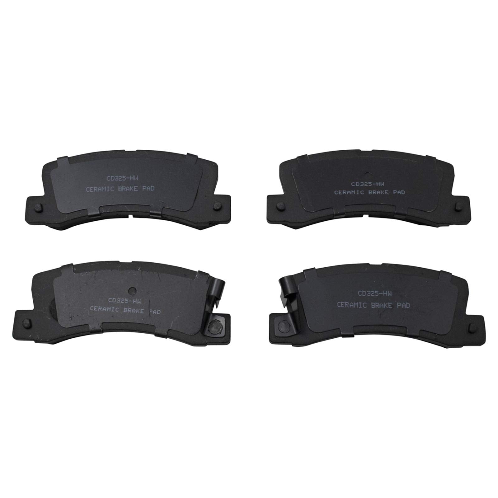 Trq Rear Brake Pads Ceramic Compatible With 1990-1991 Lexus Es250 1992-1999 Es300 1999-2003 Rx300 1987-1999 Toyota Camry 1986-19