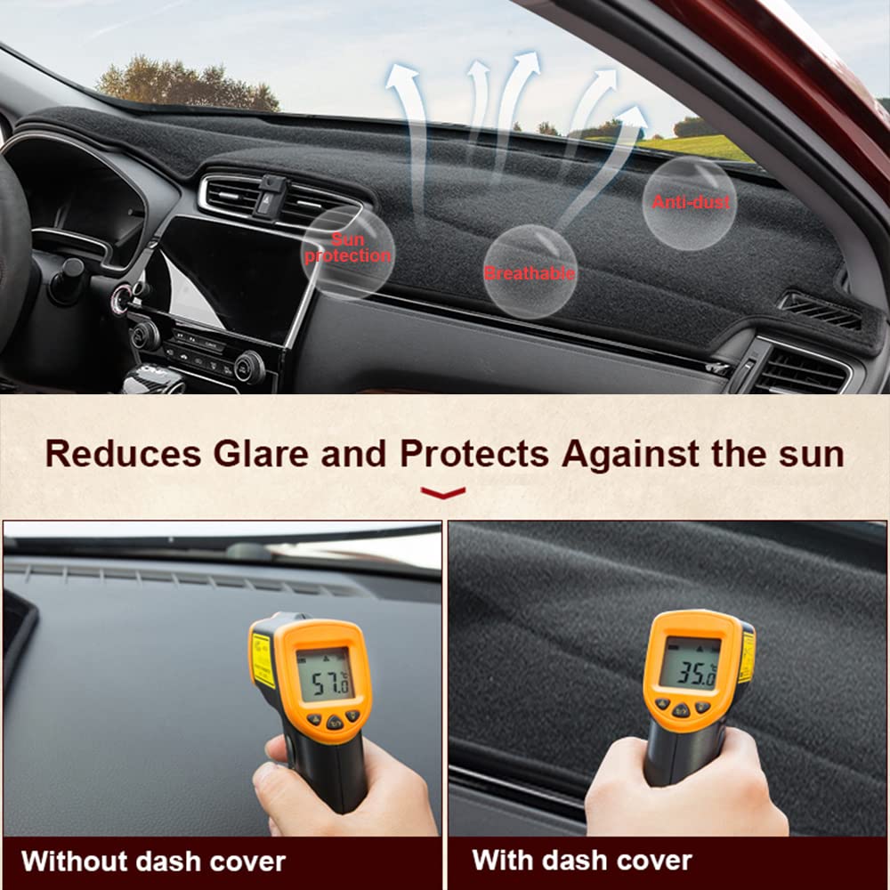 Hanlanka Dashboard Dash Board Cover Mat Carpet Compatible With 2006 2007 2008 2009 Dodge Ram 1500 2500 3500