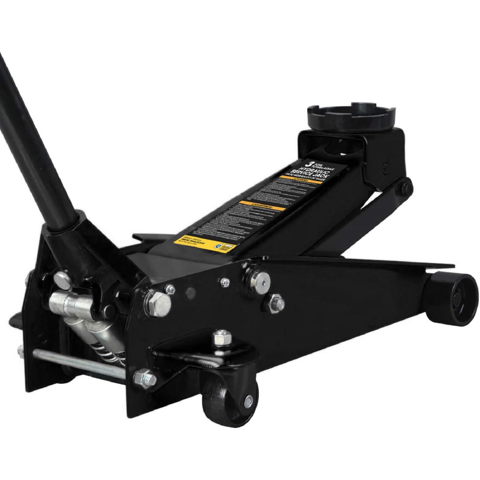 Torin AT825010B1 Hydraulic Low Profile Trolley Floor Jack with Single Piston Quick Lift Pump, 2.5 Ton (5,000 lb.) Capacity, Bla