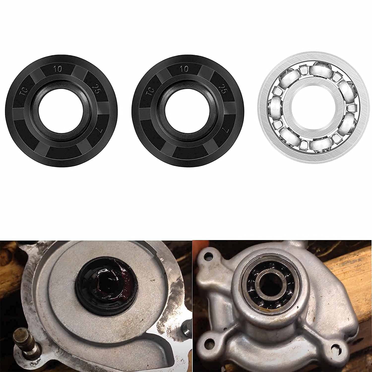 For Polaris Water Pump Rebuild Kit Seal & Bearing Gaskets For Polaris 350L 400L 400 2 Stroke Water Pump 1990-2003, For Polaris B