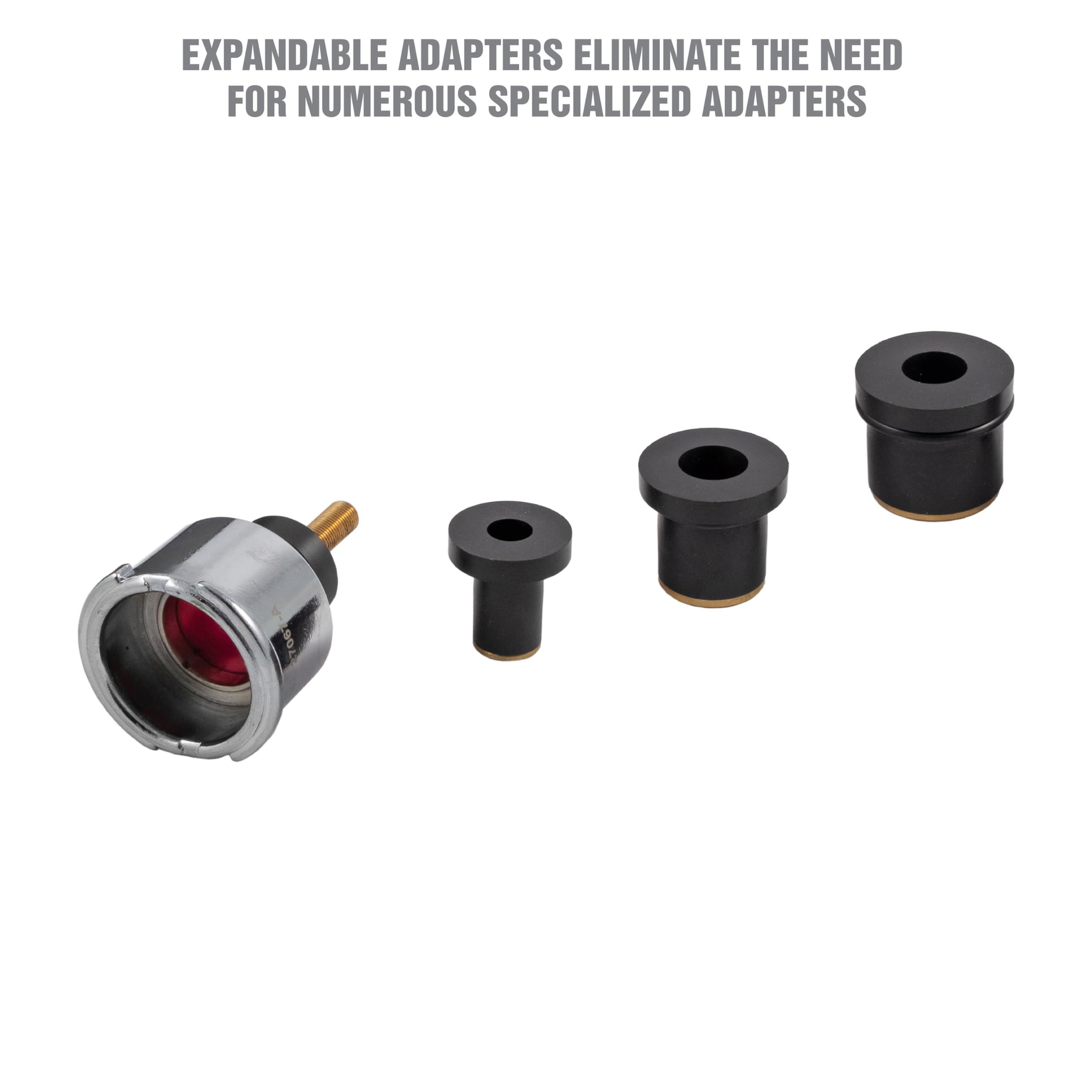 Oemtools 27067 Universal Cooling System Adapter Set, Works With Auto Coolant Pressure Tester To Test Pressure In Most Vehicles,