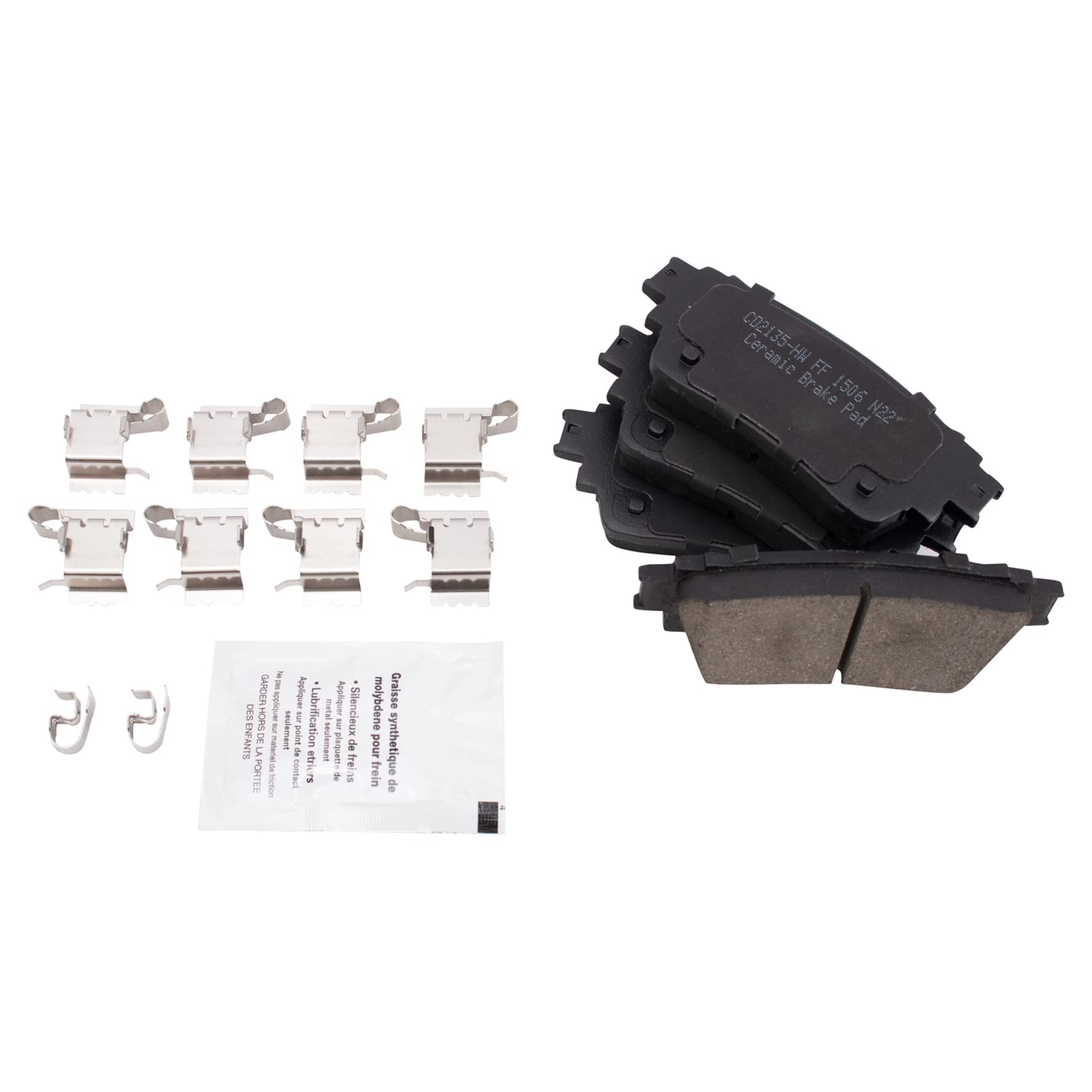 TRQ Rear Brake Pads Ceramic Compatible with 2018-2020 Mitsubishi Eclipse Cross 2017-2020 Outlander 2018-2021 Outlander PHEV
