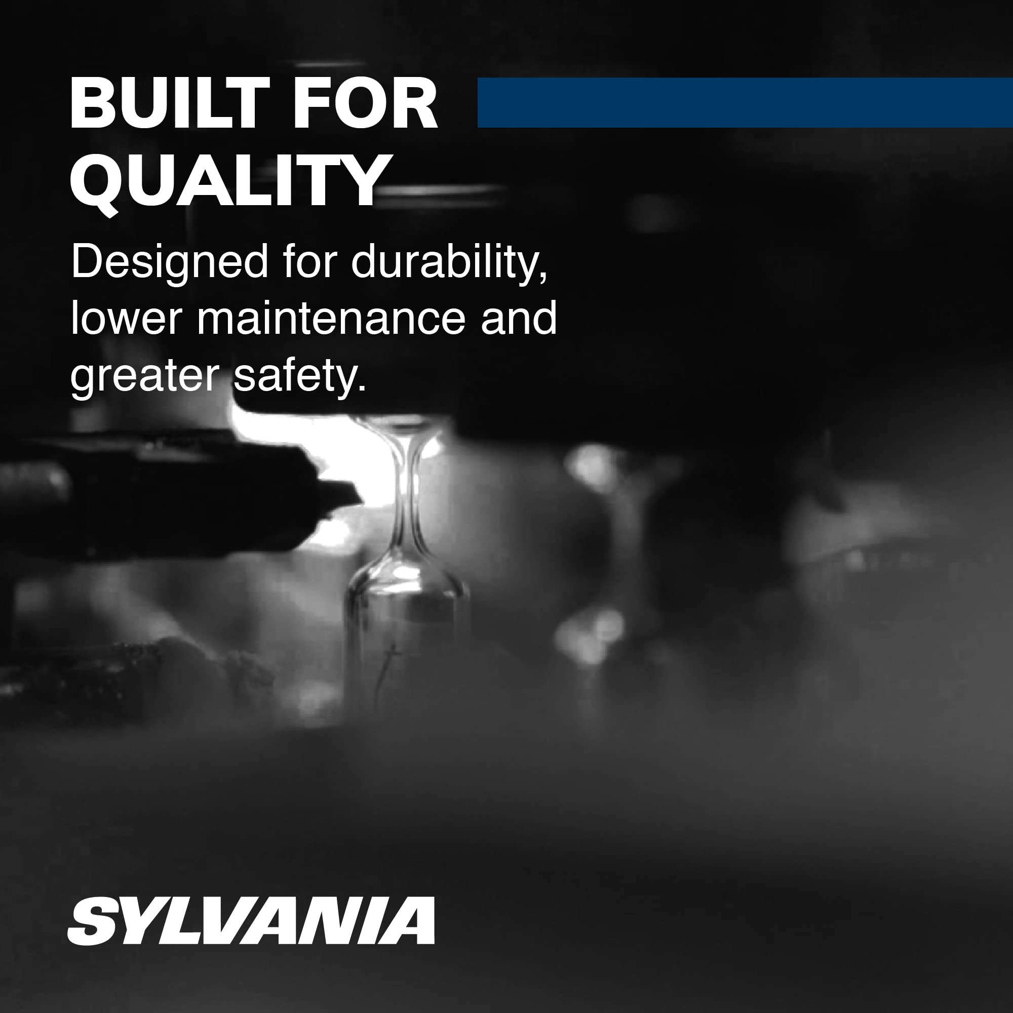 SYLVANIA - 7443 SilverStar Mini Bulb - Brighter and Whiter Light, Ideal for Daytime Running Lights (DRL) and Back-Up/Reverse Lig