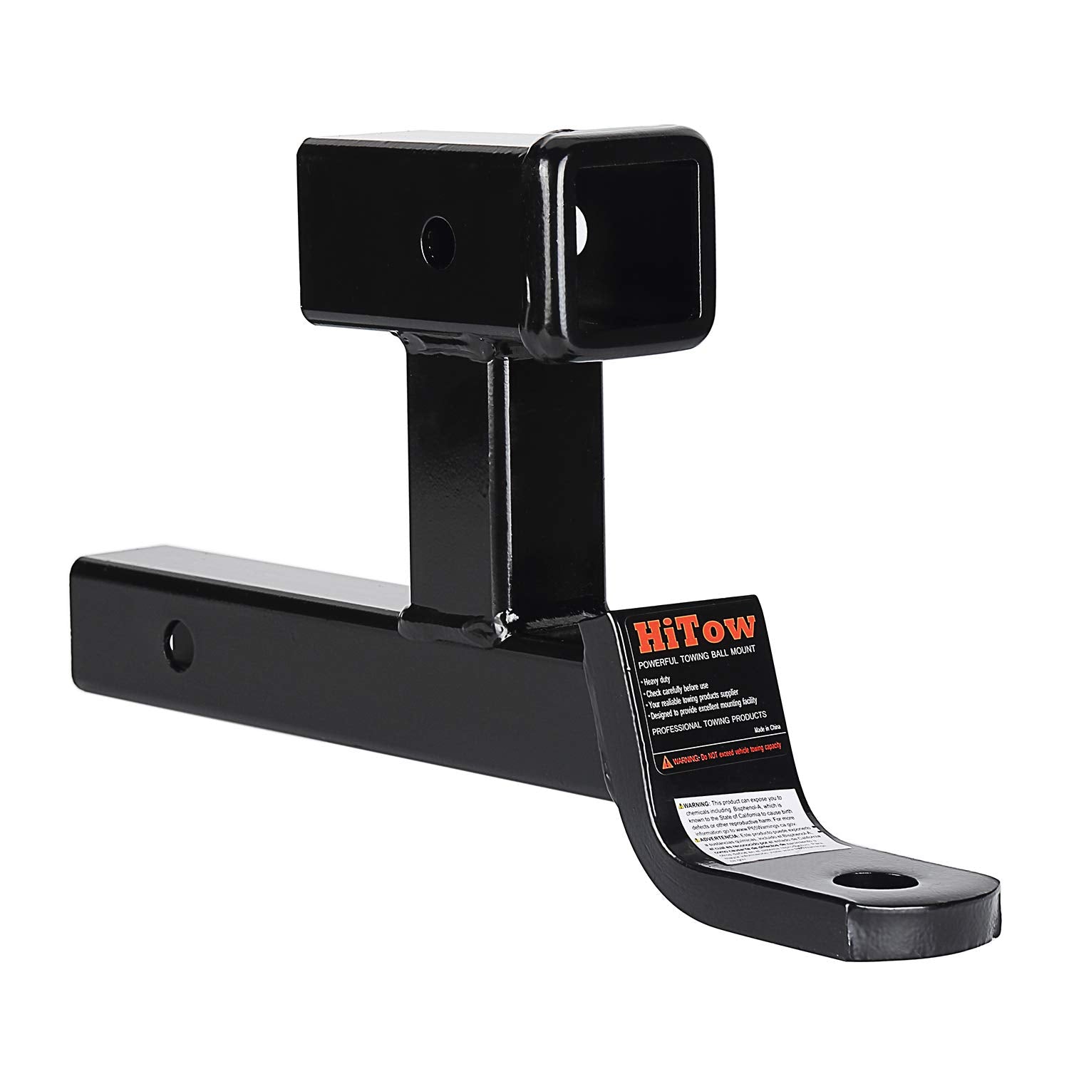 Hitowmfg Multi-Use Trailer Ball Mount 2'' Receiver Dual Hitch Extension (Gtw 5,000 Lbs)