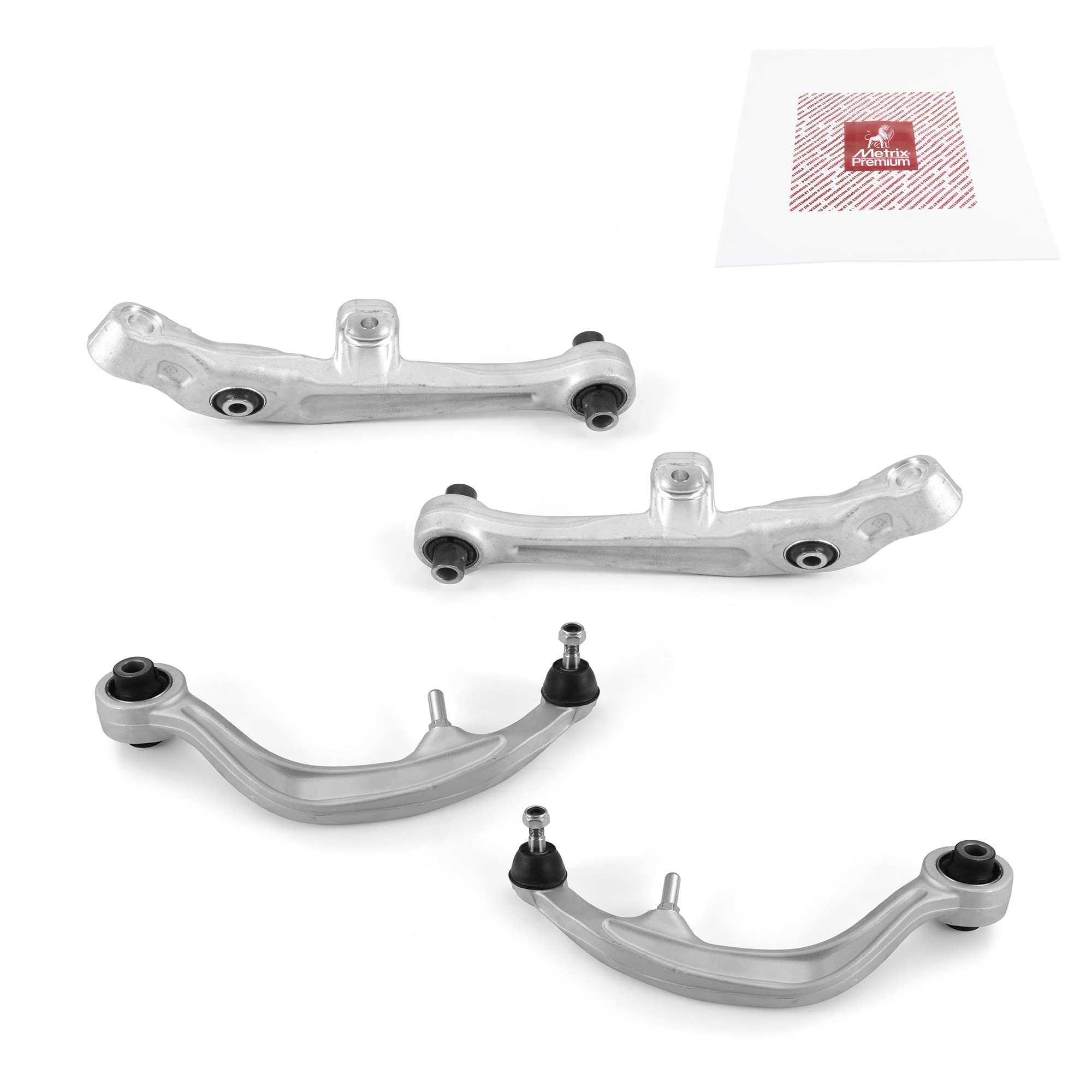 Metrix Premium Chassis Parts - 4 Pc Lower Forward & Rearward Control Arm Kit Fits 07 Infiniti G35, 05-06 G35 Rwd, 05-09 Nissan 3