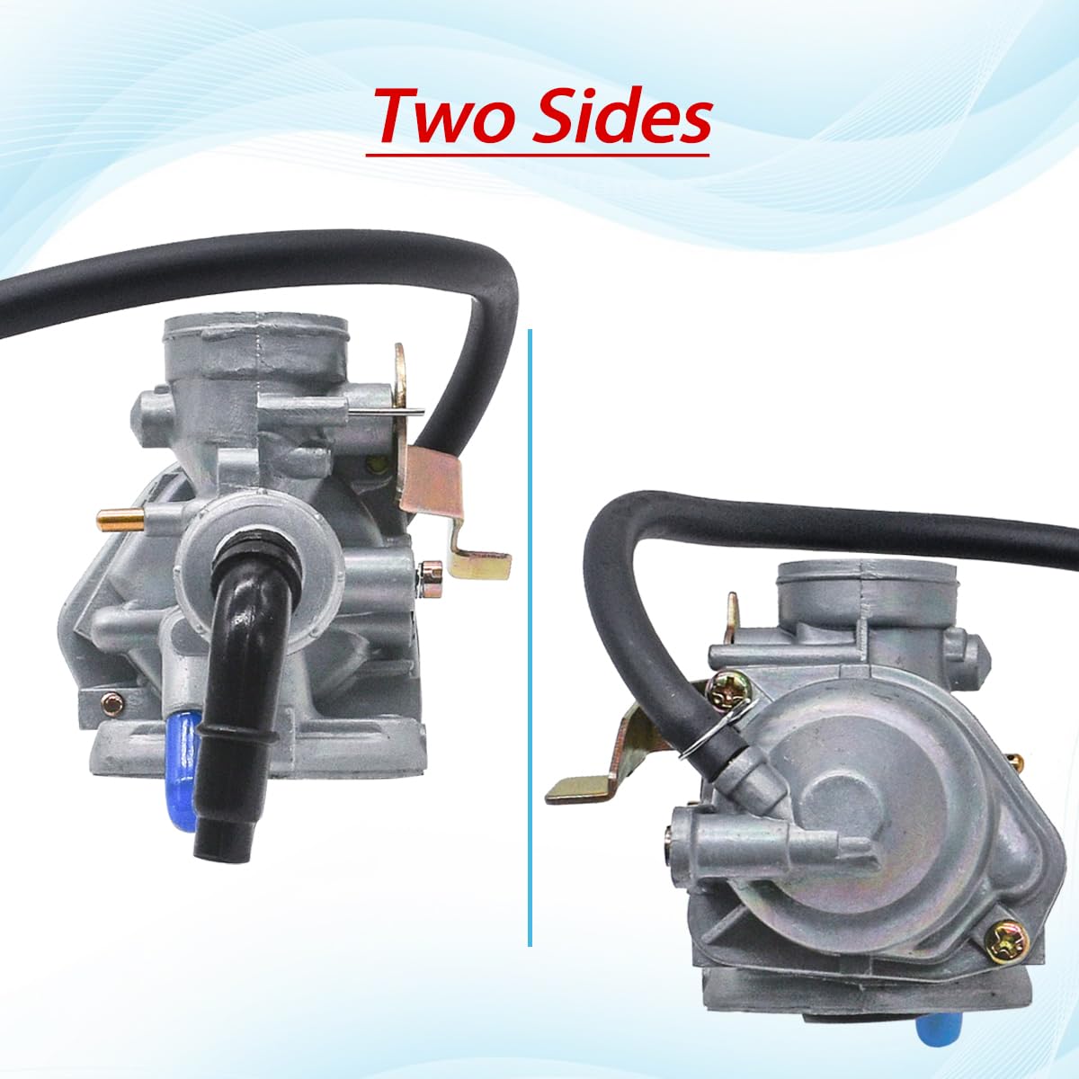 JDLLONG Carburetor for Honda NC50 Express 38mm ED-1CB71 with Air Filter & Fuel Tank Cock Switch Petcock