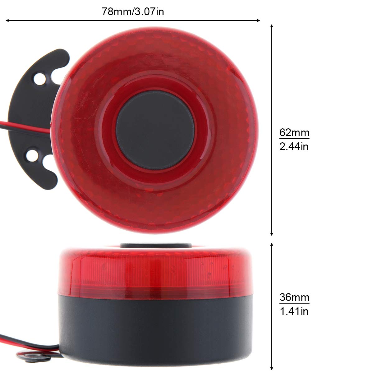 DriSentri Car Back-up Alarm, 12V/24V 105dB Reverse Beeper Backup Alarm Vehicle Auto Back Up Horn Car Reverse Alarm Buzzer Siren