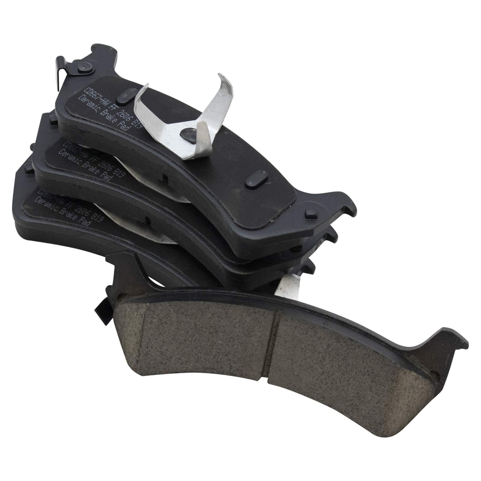 TRQ Rear Brake Pads Ceramic Compatible with 1995-2001 Ford Explorer 2001-2003 Explorer Sport 2003-2005 Explorer Sport Trac 1998-