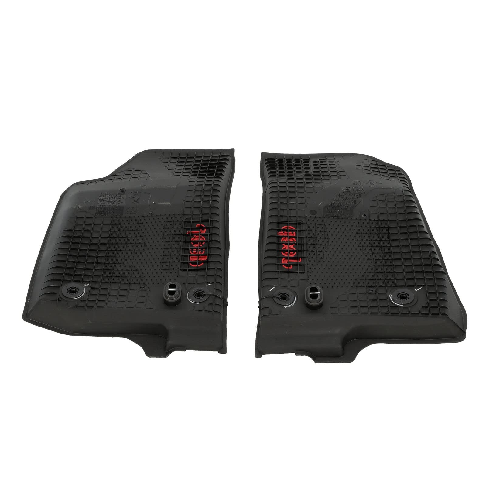 Mopar Jeep Gladiator Rubber Floor Mats Set of 4 - Black, Model 5, OEM Quality