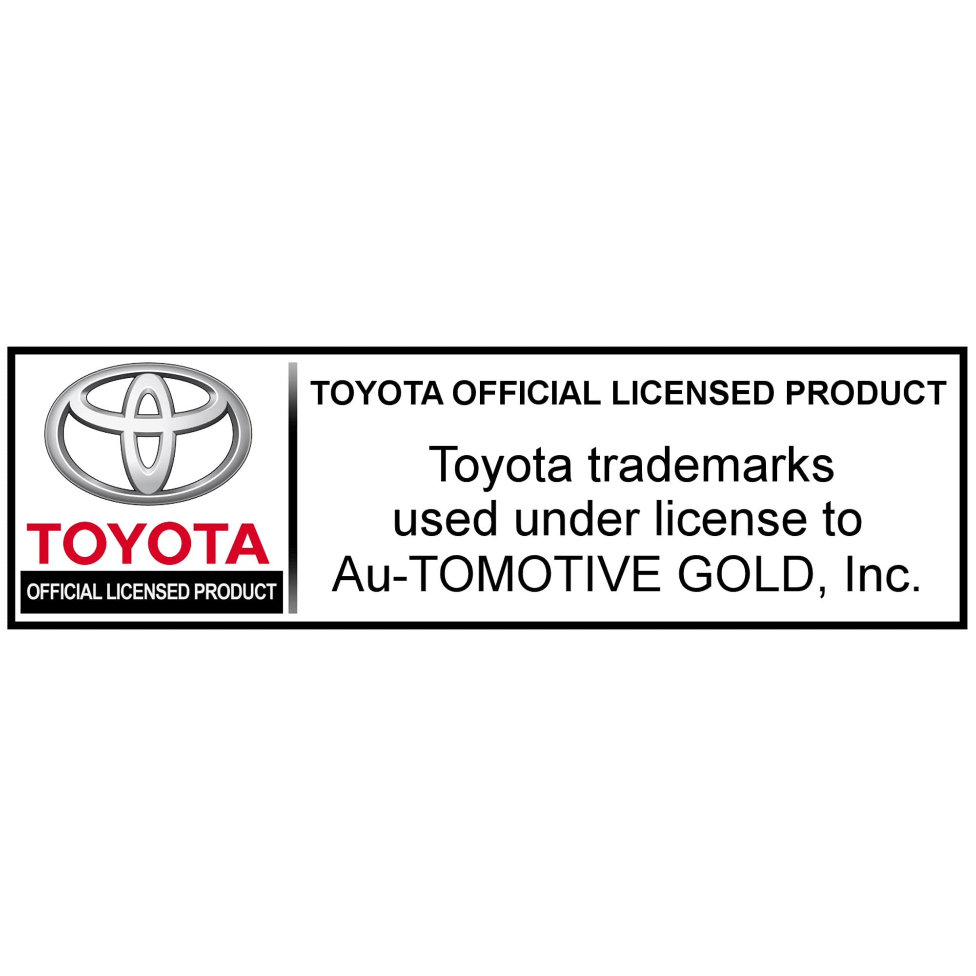 Au-TOMOTIVE GOLD Valet Keychain for Toyota - Chrome Alloy, Model KCVTOY, One Size