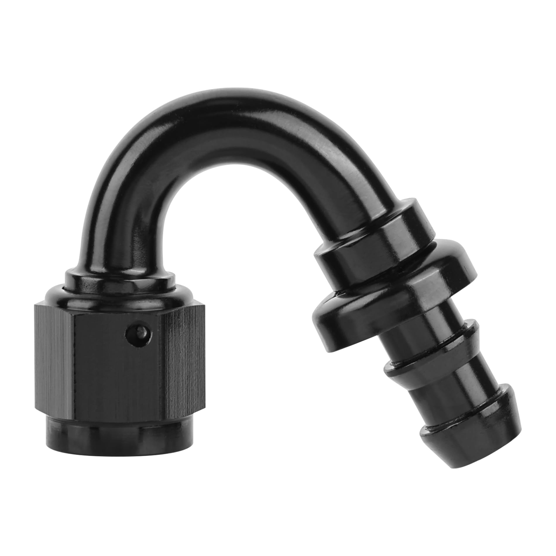 Evil Energy 10An 150 Degree Push Lock Hose Fitting End Black
