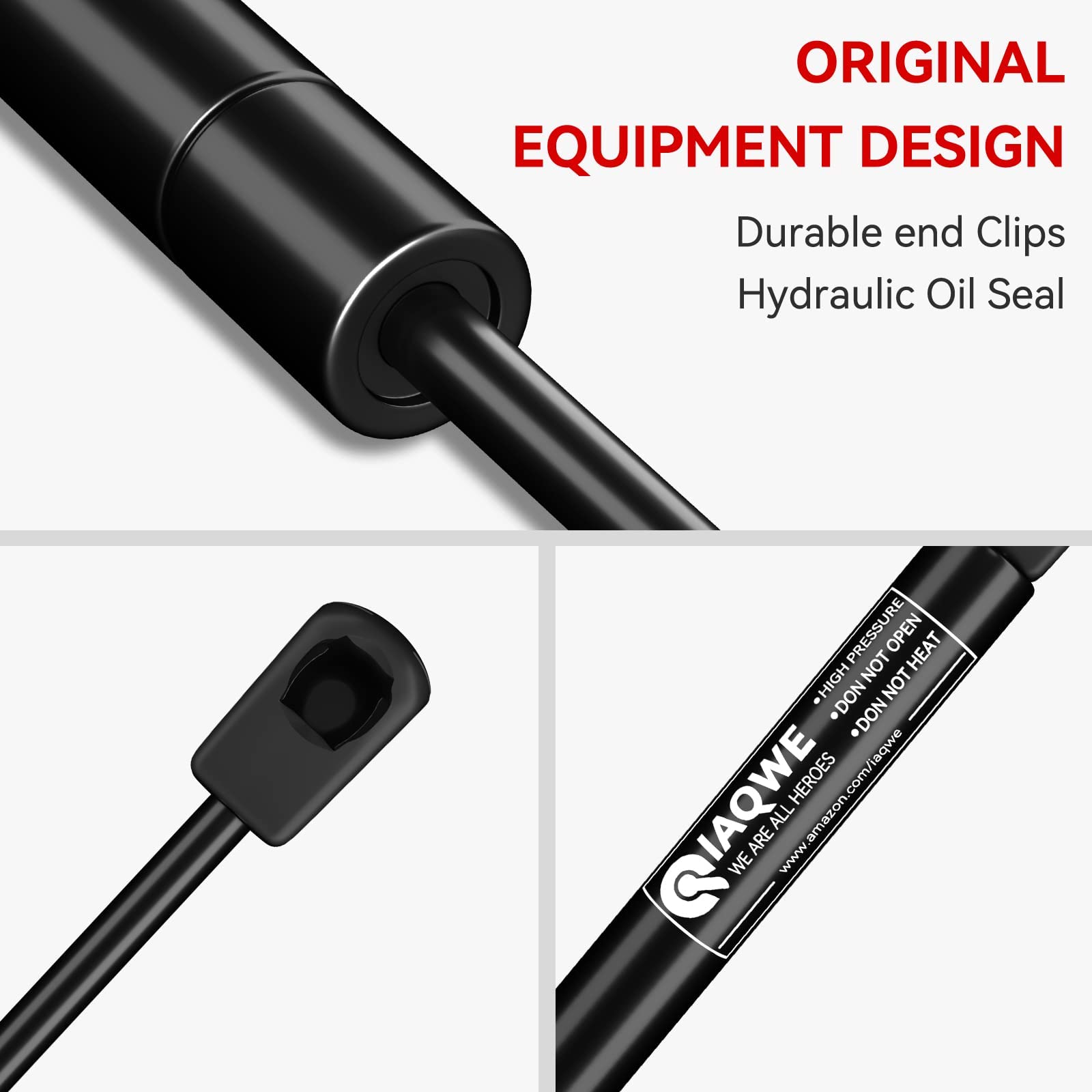 45Lbs/200N 17 Inch Gas Struts C16-04270 Lift Support Shocks For Camper Shell Rear Window Truck Canopy Cap Are Atc Leer Topper Window Toolbox 2Pcs By Iaqwe