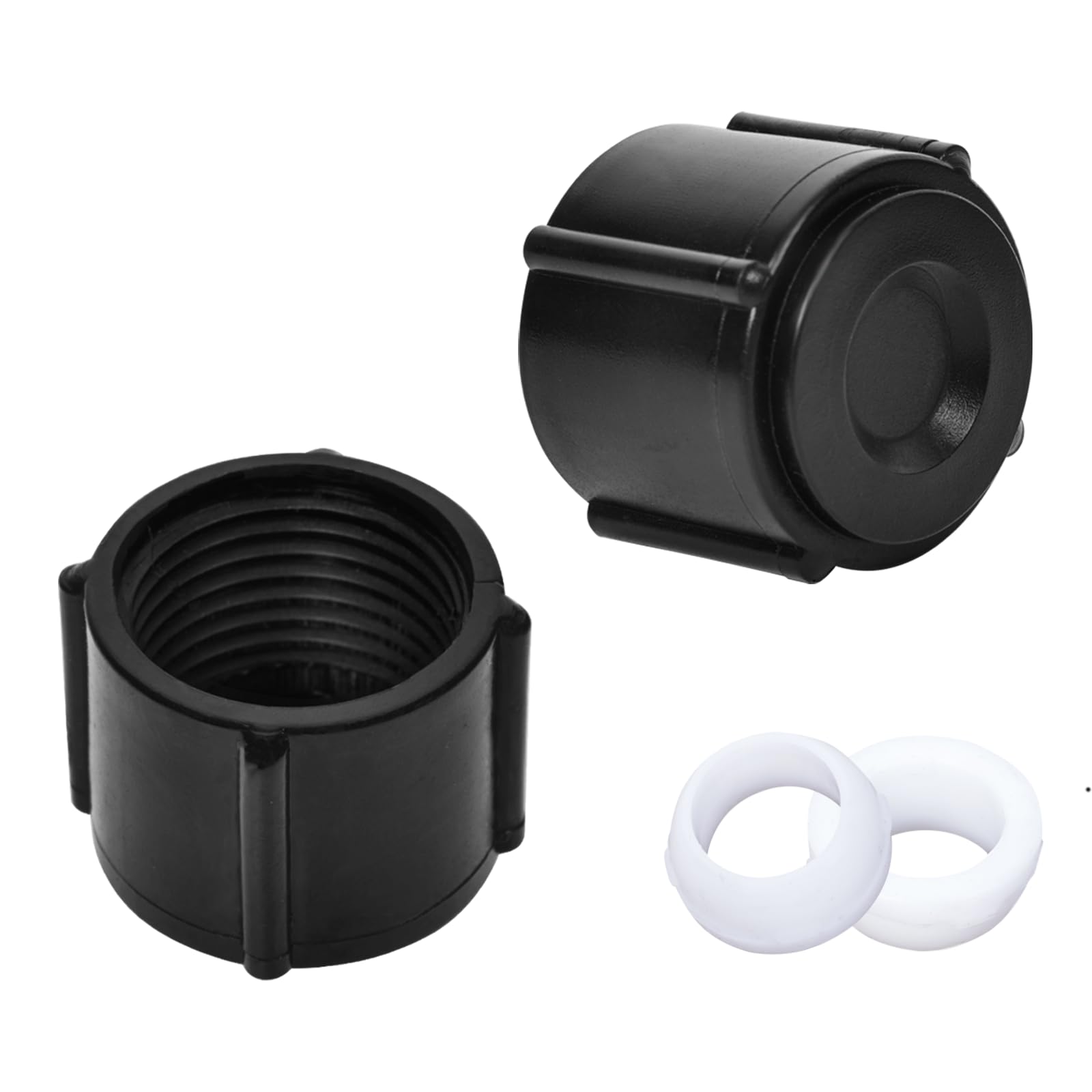 2 Pcs Low Point Drain Seals and Caps for RV Camper Travel Trailer- 1/2 Inch Hot & Cold Water Lines