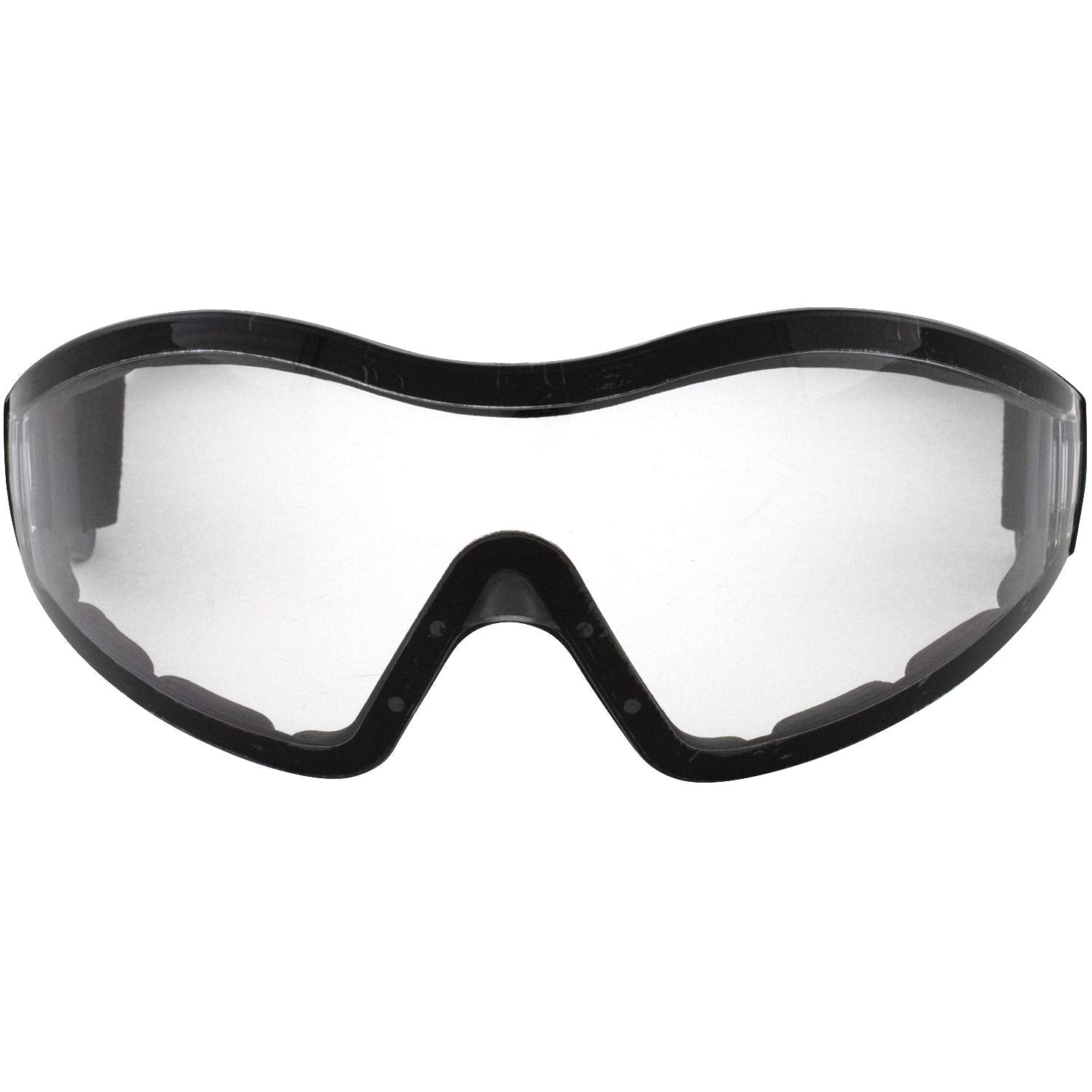 Birdz 2 Pairs Of Eyewear Boogie Foam Padded Motorcycle Skydiving Z87.1 Safety Goggles - Black Frames With Clear & Smoke Anti-Fog