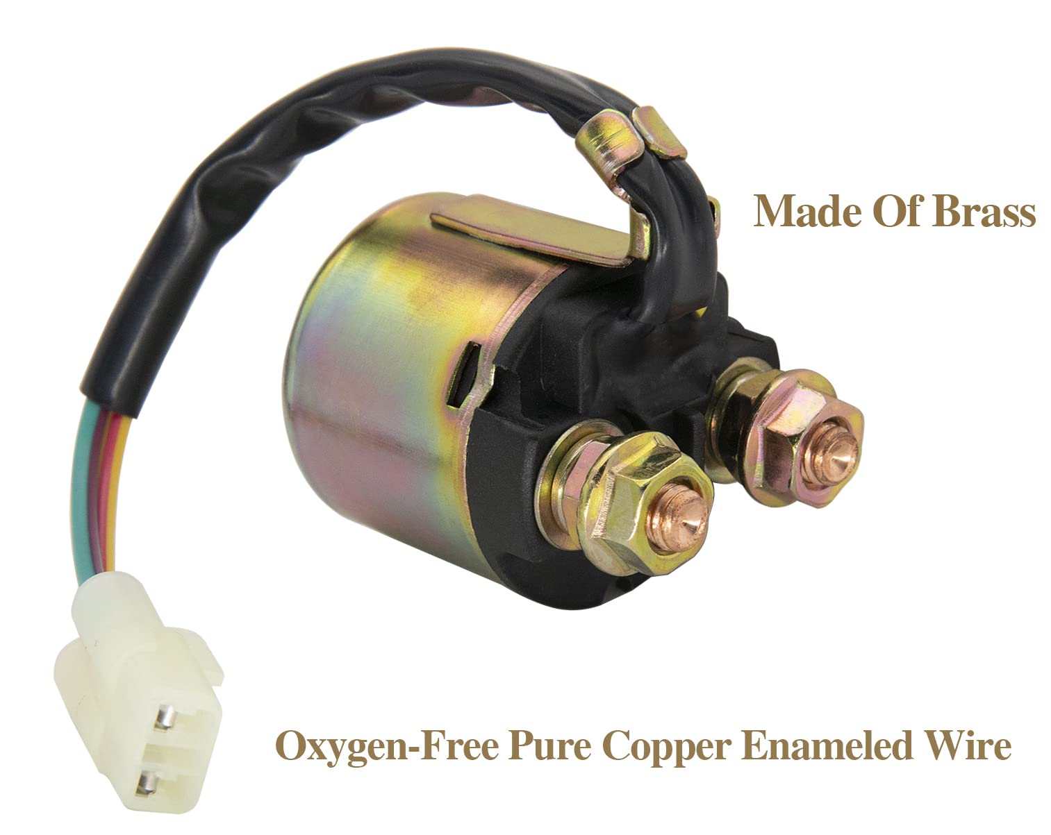 2Pcs Starter Solenoid Relay Compatible For Honda Trx90 Trx300 Trx350 Trx400 Trx420 Trx450 Trx450Es Trx500 Trx650 Trx680 Fourtrax