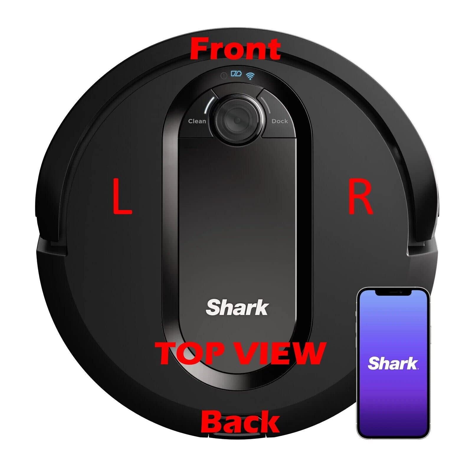 Goodsby Replacement Right Wheel & Motor for Shark IQ Robot Vacuums - No Bracket - Black - Model GFS