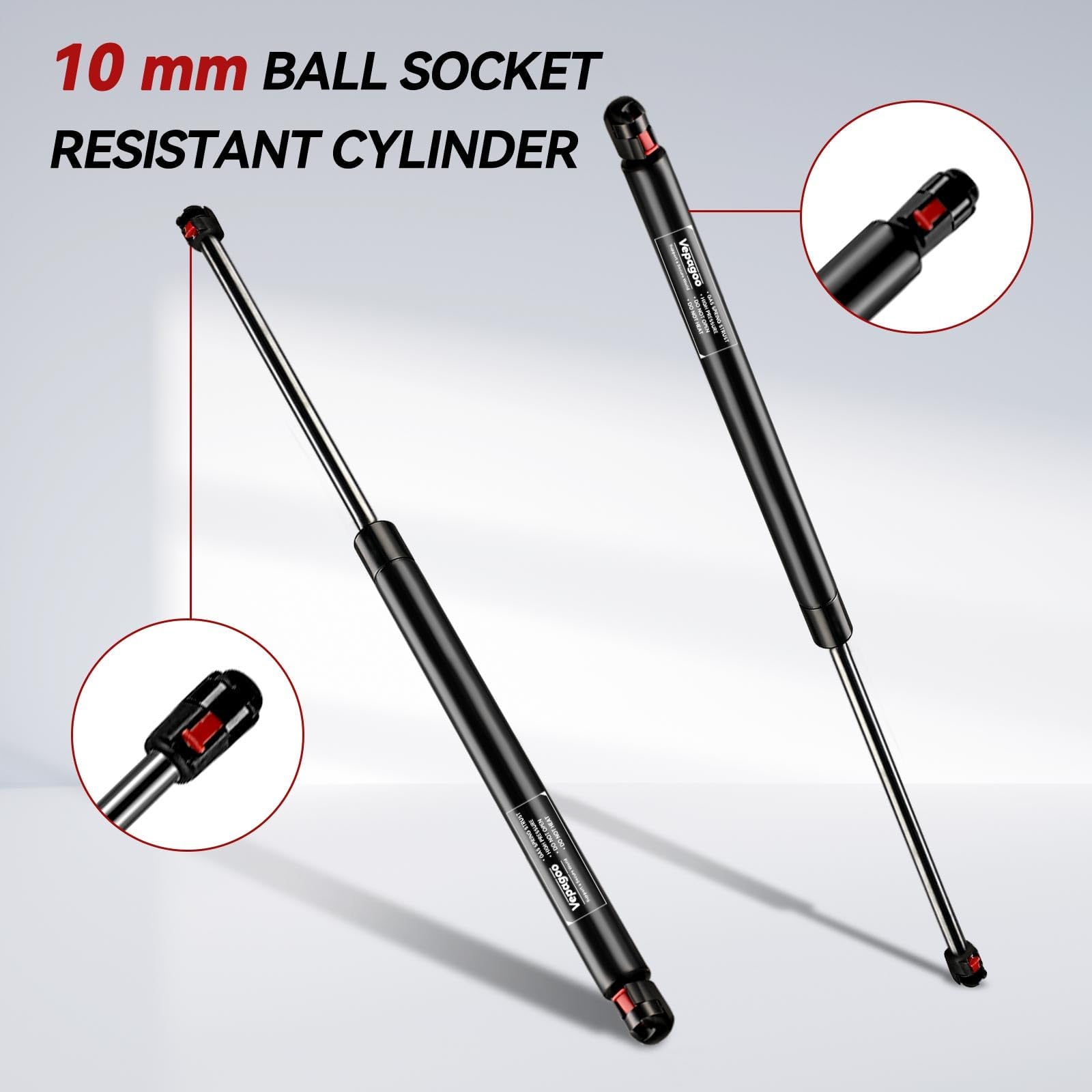 Vepagoo 27Inch 40Lb/178N Gas Strut Shock Lift Support Replacement For Truck Bed Cover Undercover Topper Pickup Tonneau Cover And