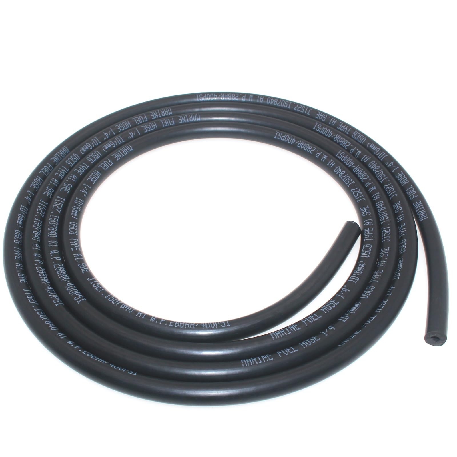 1/4 Inch Marine Fuel Line Type A1-15 SAE J1527 Fuel Hose 10FT 1/4 Inch 4AN 6mm Rubbe Fuel Line Hose For Boat Outboard Fuel Syste