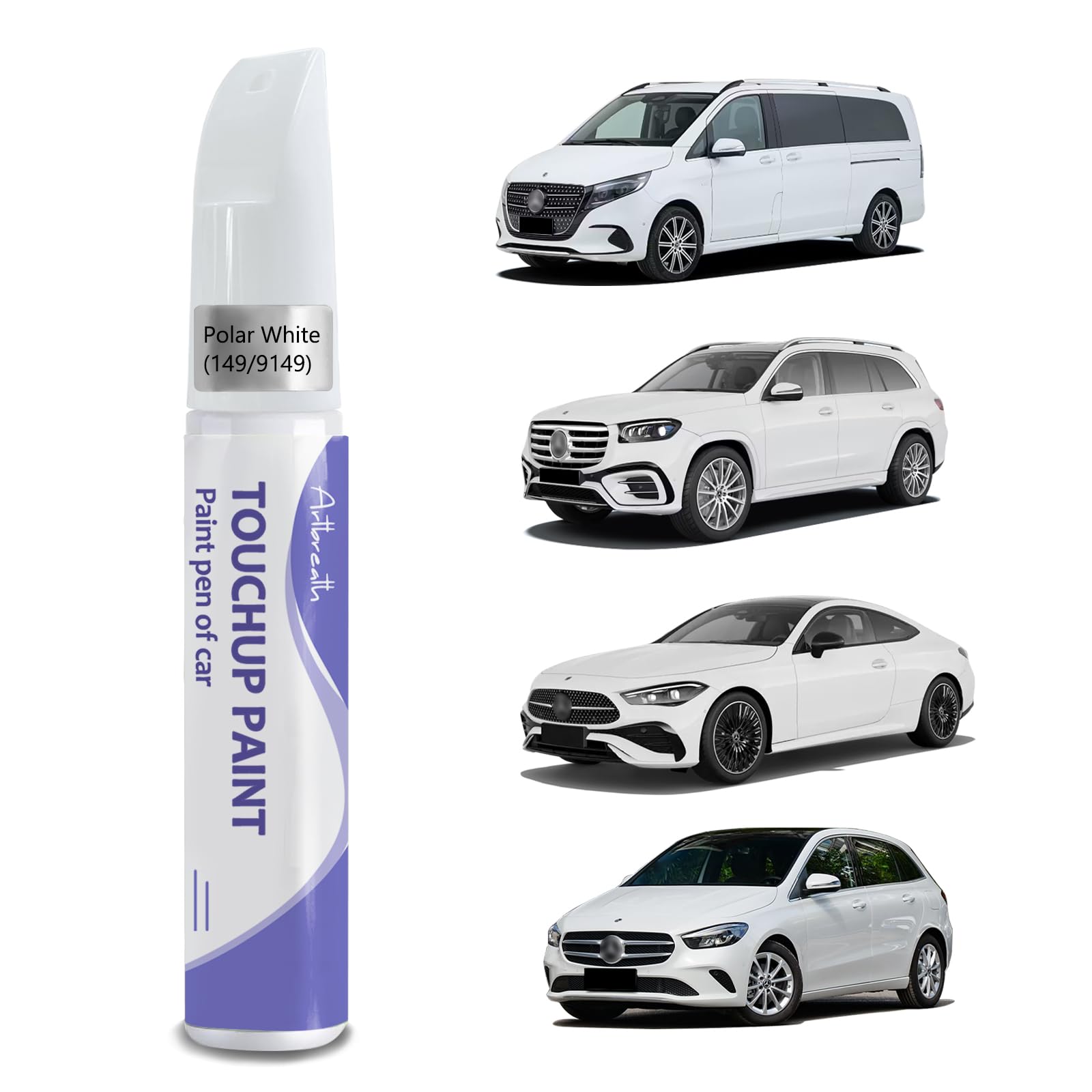 Touch Up Paint for Mercedes Benz Polar White (149/9149)-Exact Match-Chips and Nicks TouchUp Paint Pen Scratch Repair Car Accesso