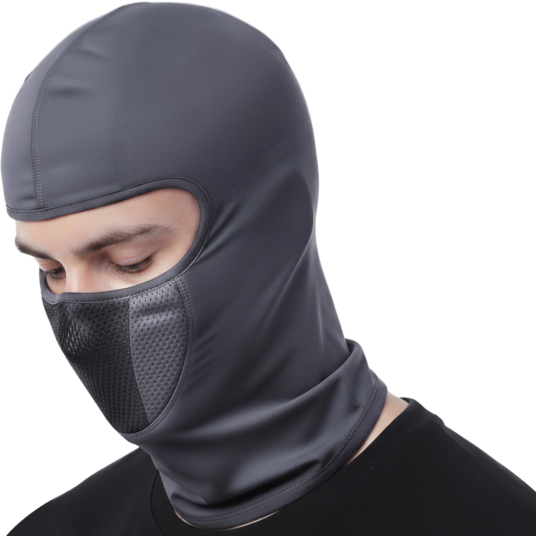 Allextreme Full Face Mask For Riders Anti-Pollution Uv Sun Protection Cotton Balaclava Helmet Liner With Air Filter For Men & Wo