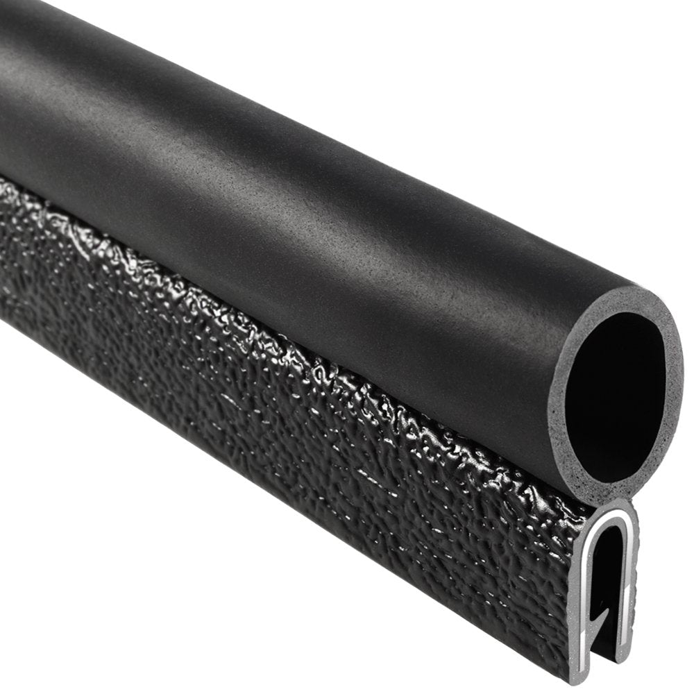 Trim-Lok Trim Seal With Top Bulb - Fits 1/8    Edge, 5/8    Bulb Seal Diameter, 25 Length - Pvc Plastic Trim With Epdm Rubber Se