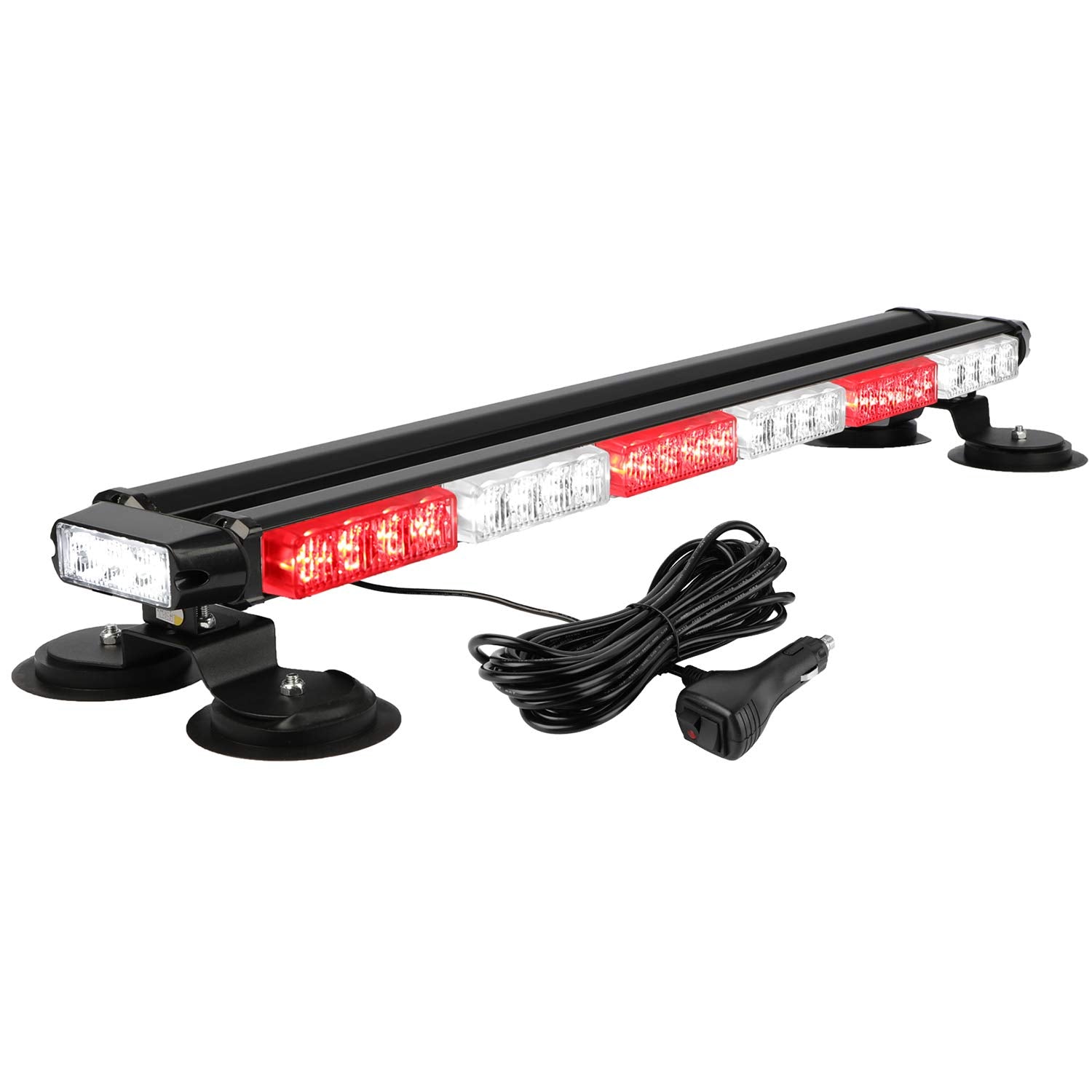Aspl 29.5 '' 54 Led Strobe Light Bar Double Side Flashing High Intensity Emergency Warning Flash Strobe Light With Magnetic Base