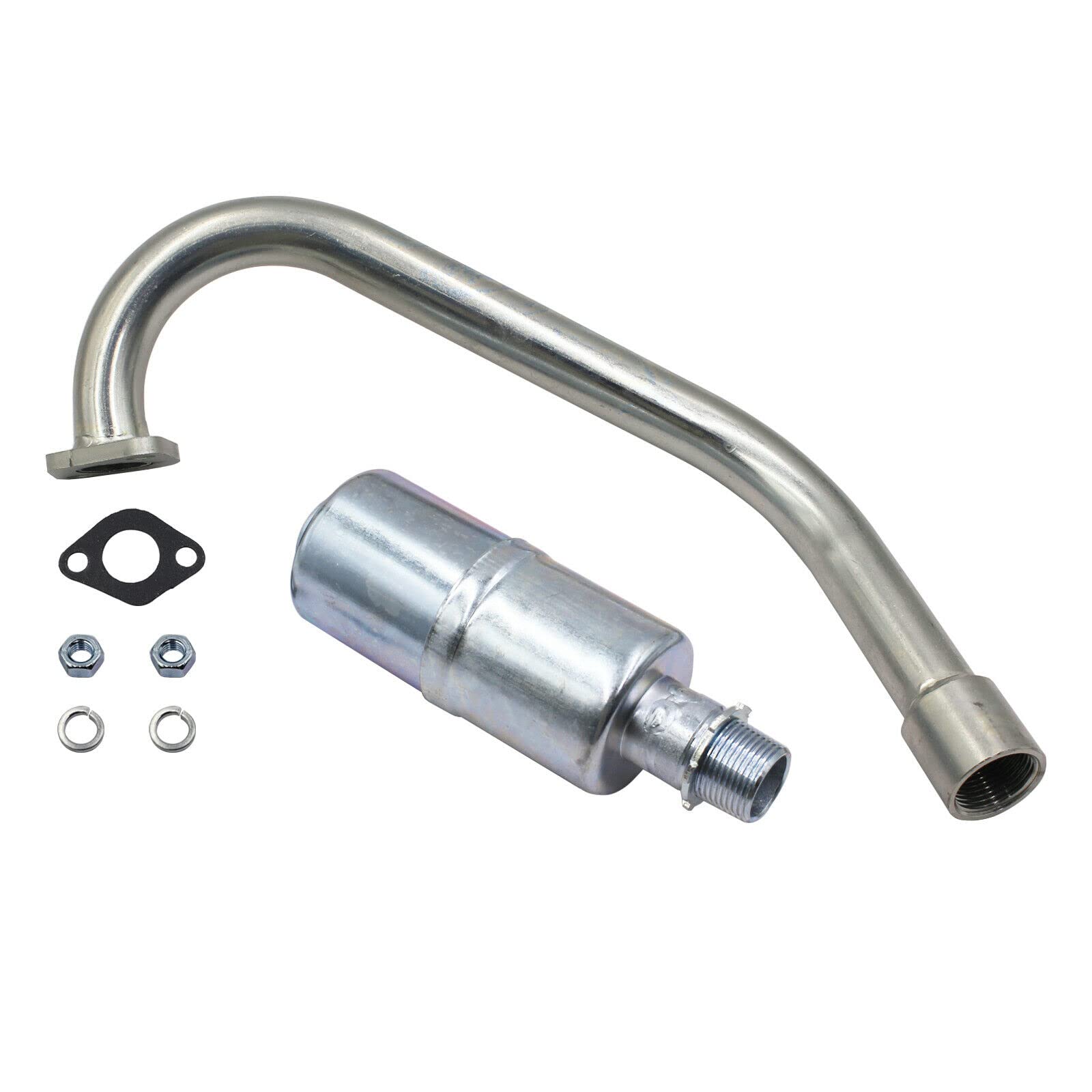 LOSTAR Exhaust Pipe with Muffler for Coleman CT200U-EX Mini Bike 196cc/6.5HP