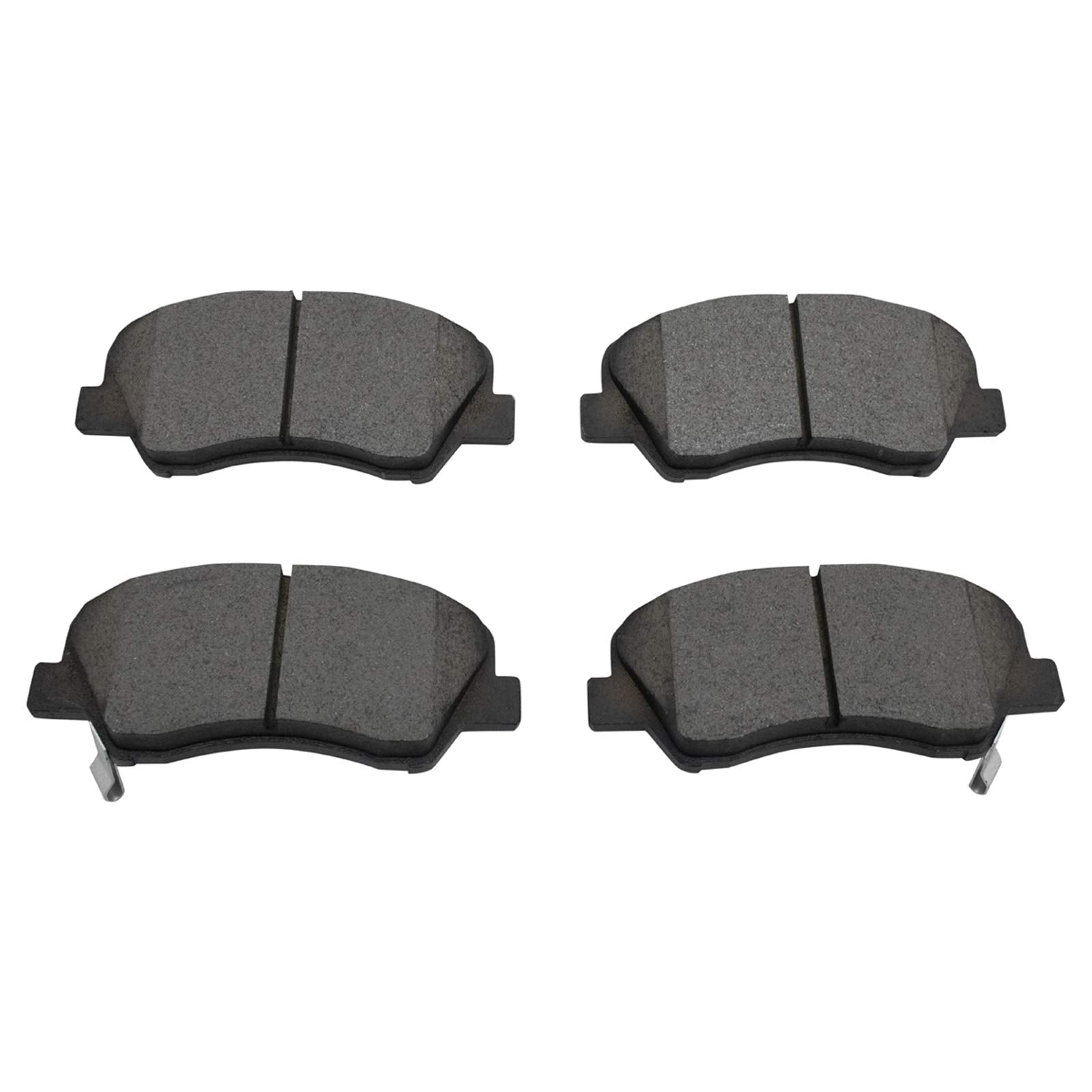 TRQ Front Brake Pads Ceramic Compatible with 2012-2017 Hyundai Accent Kia Rio