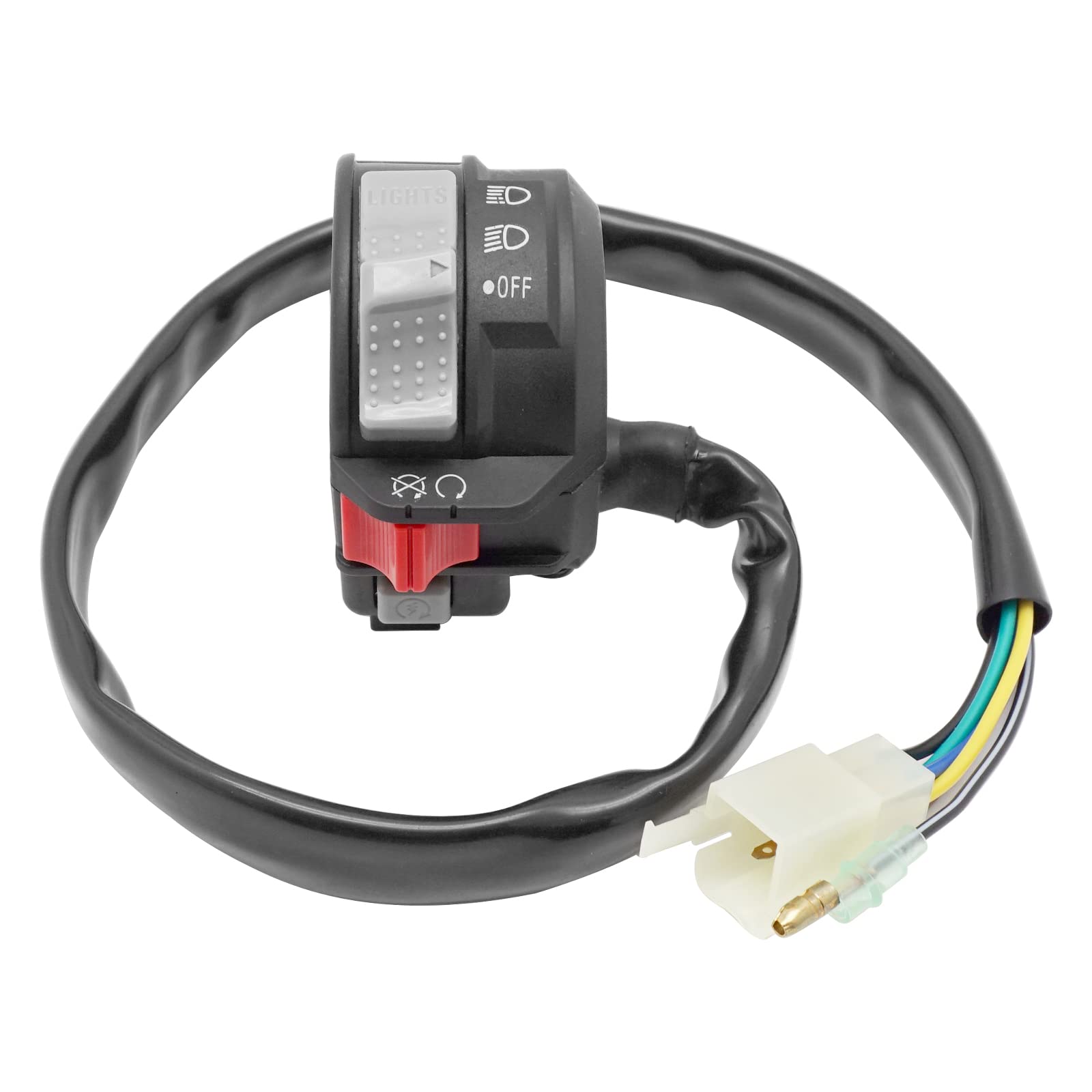 M MATI Start Stop Headlight Switch & Ignition Key Switch for Yamaha Warrior 350 Grizzly 600 1996-2001 Big Bear 350 Wolverine 350