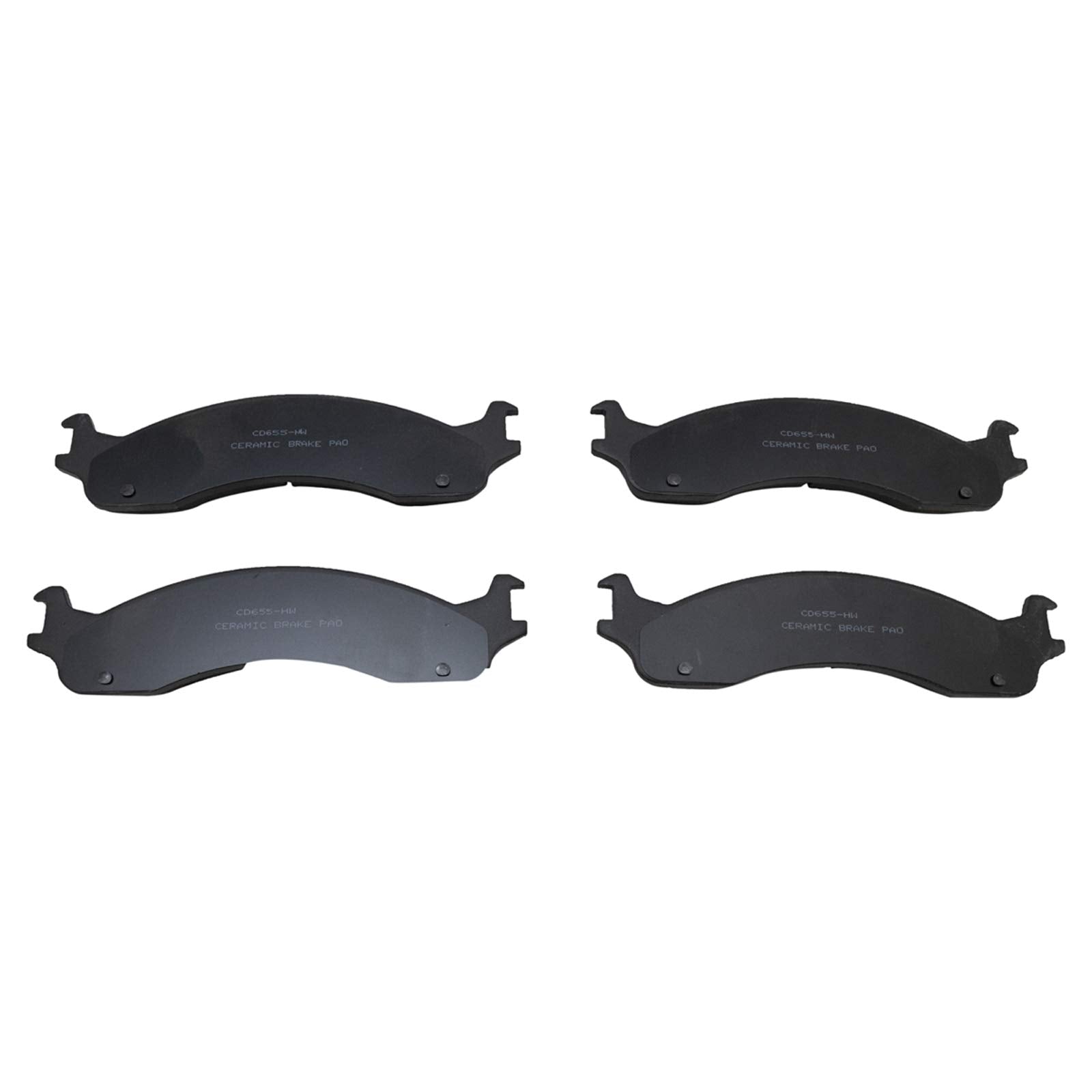 TRQ Front Posi Ceramic Brake Pad Kit - Fits B2500, E250, E350, F250, F350, Ram 2500, Ram 3500 Trucks & Vans