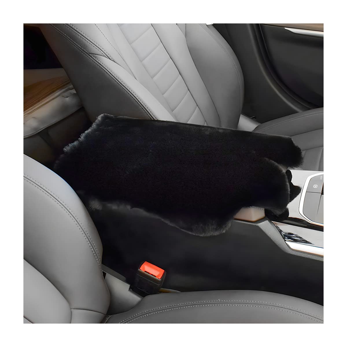 Aukepo Car Center Console Pad, Soft Fluffy Armrest Box Pad Universal For Car Consoles Seat Box Protector, Auto Armrest Cover Car