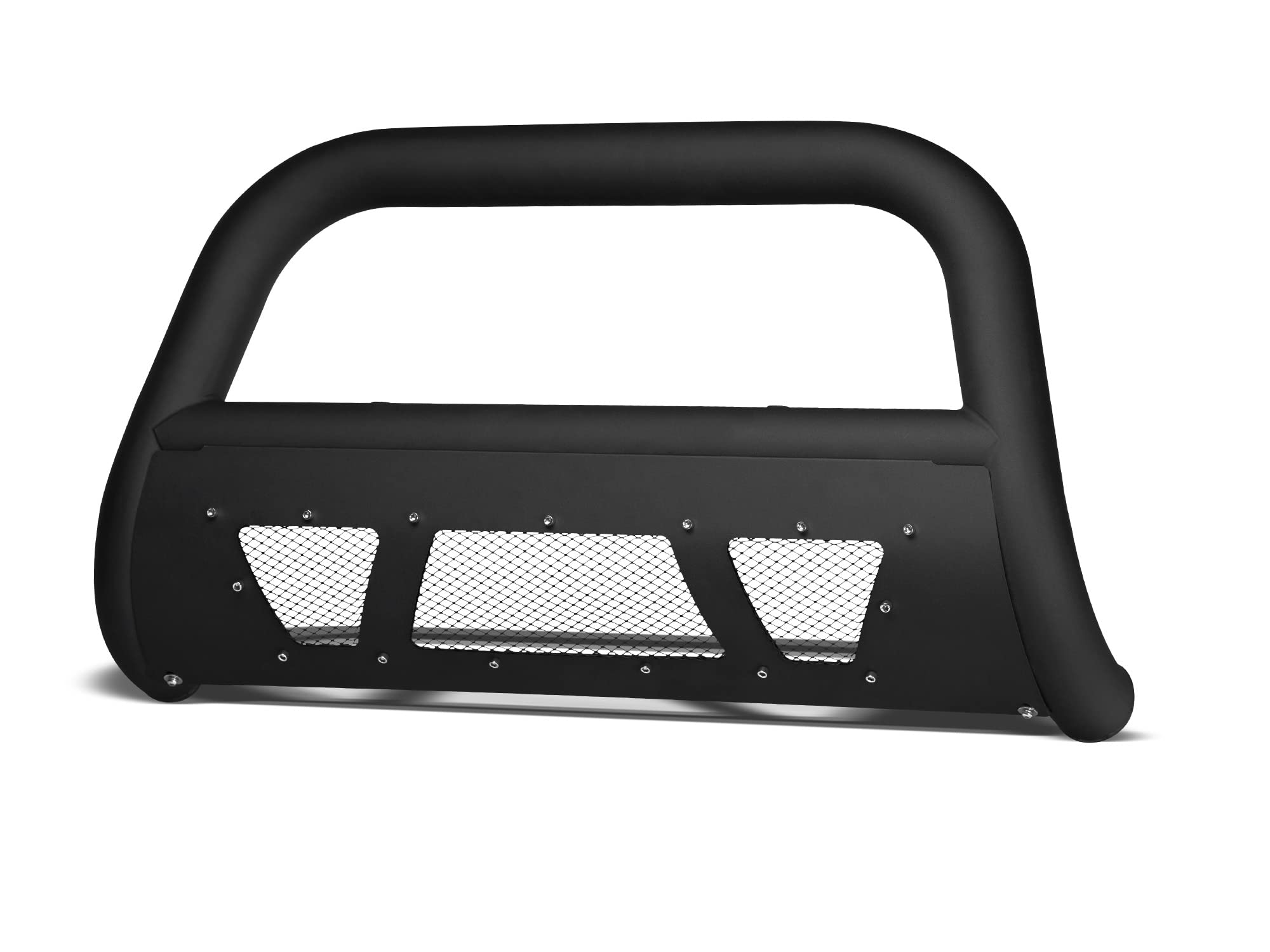 Armordillo Usa 7168763 Mesh Bull Bar Bumper Guard - Matte Black Fits 2004-2022 Ford F150 / 2003-2017 Expedition