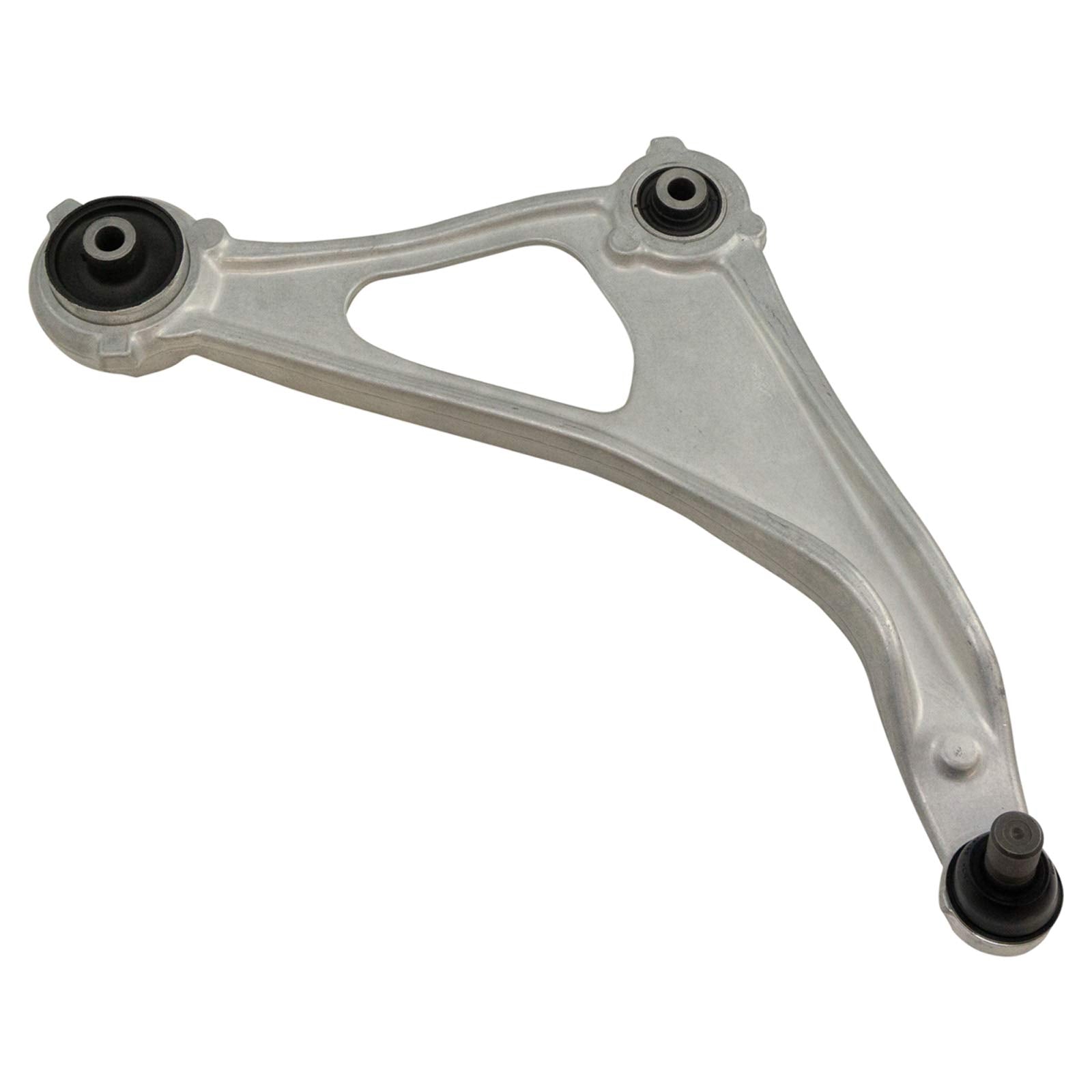 TRQ Front Right Lower Control Arm with Ball Joint for 2013-2014 Nissan Altima, Unfinished, Model PSA63904, Aluminum